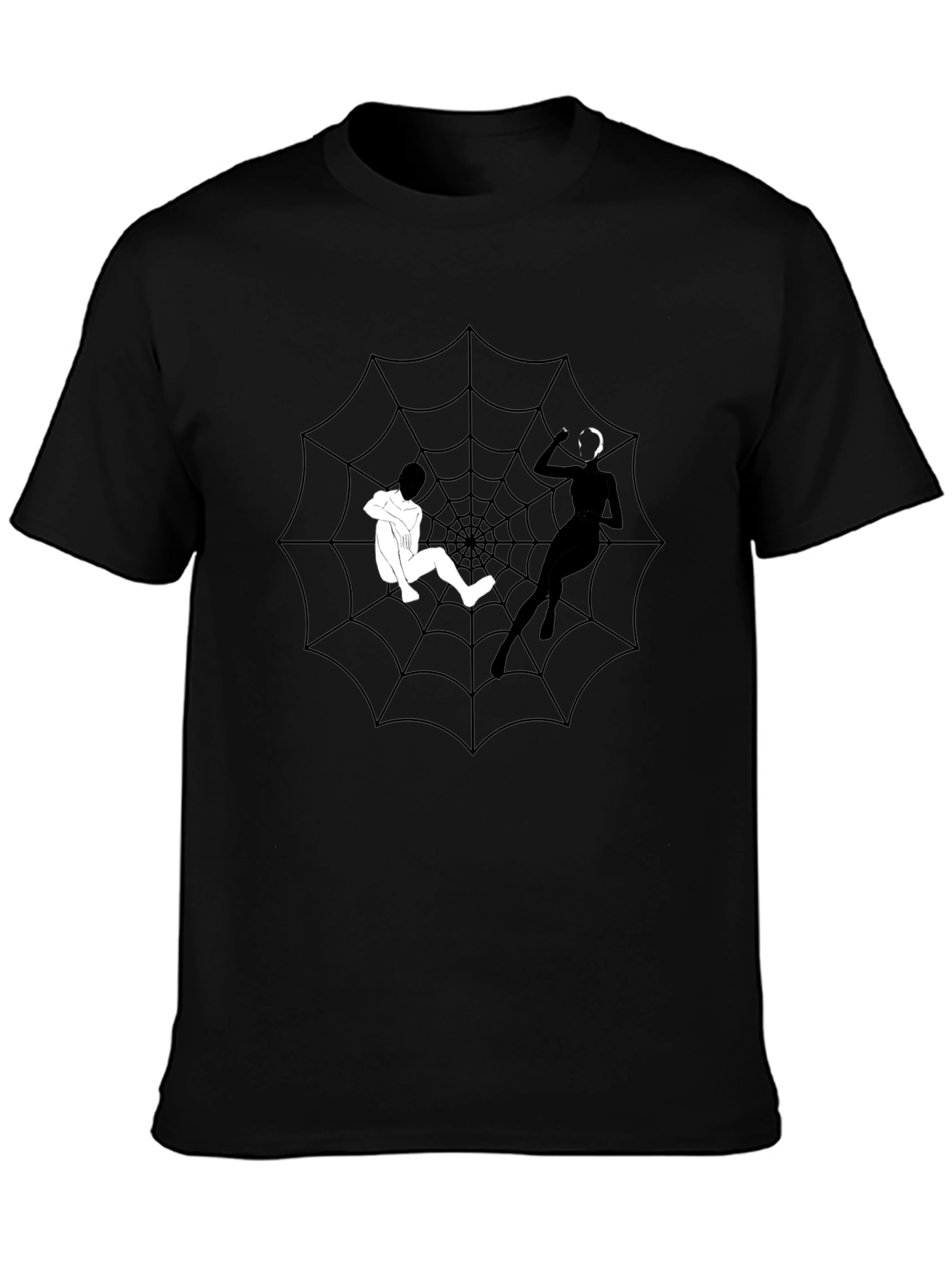 Spider Web Graphic Tee - Caught in Her Web