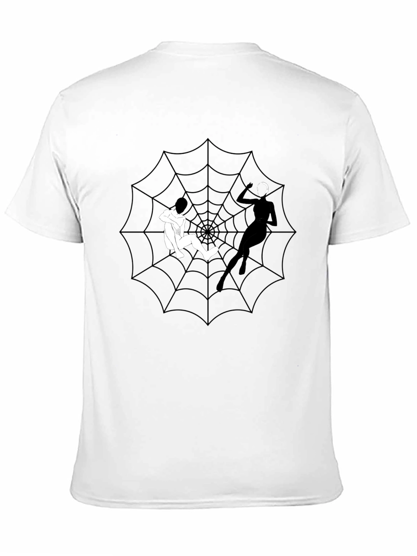 Spider Web Graphic Tee - Caught in Her Web