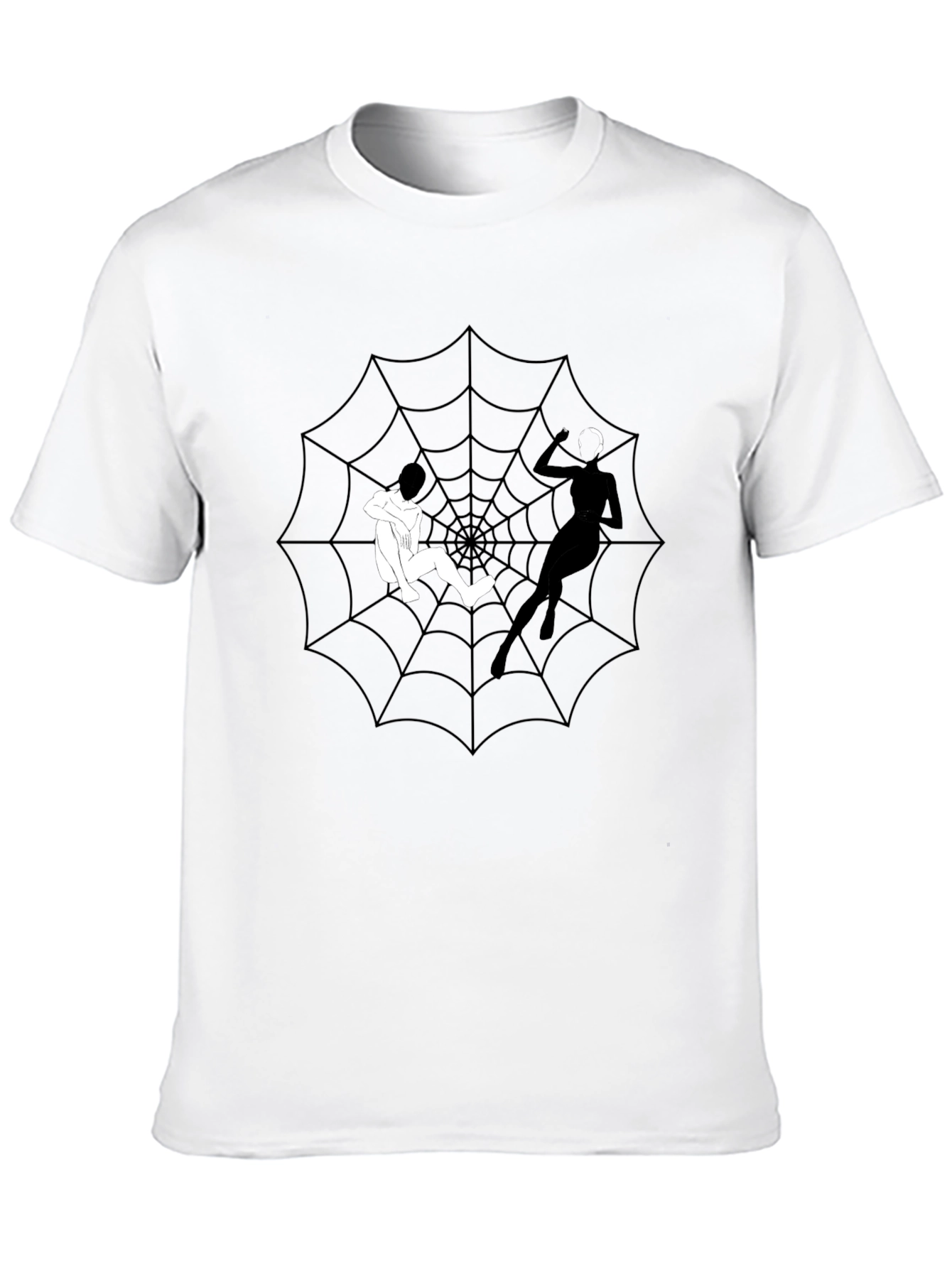 Spider Web Graphic Tee - Caught in Her Web