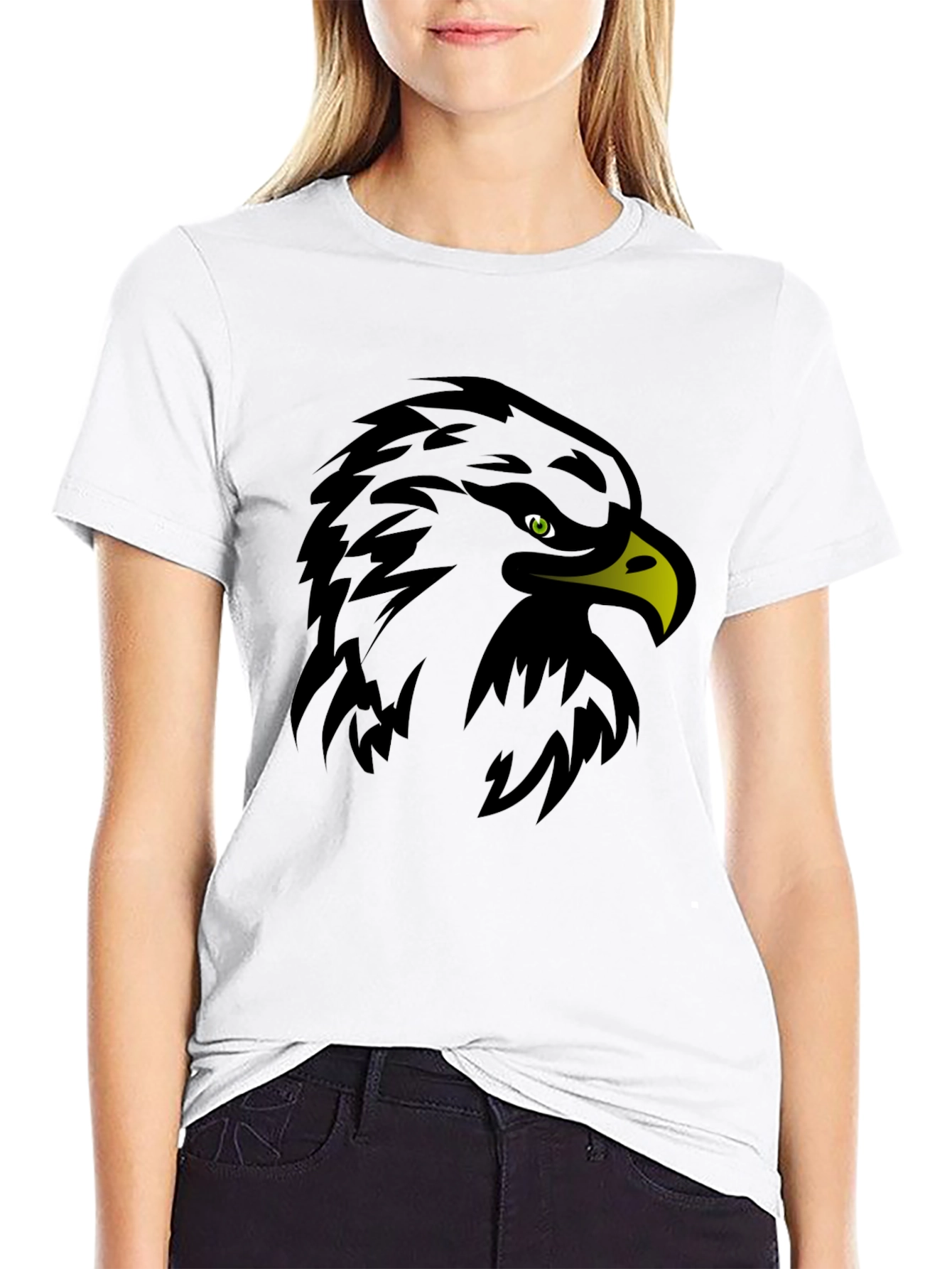 Eagle Graphic Black T-Shirt - Bold Design