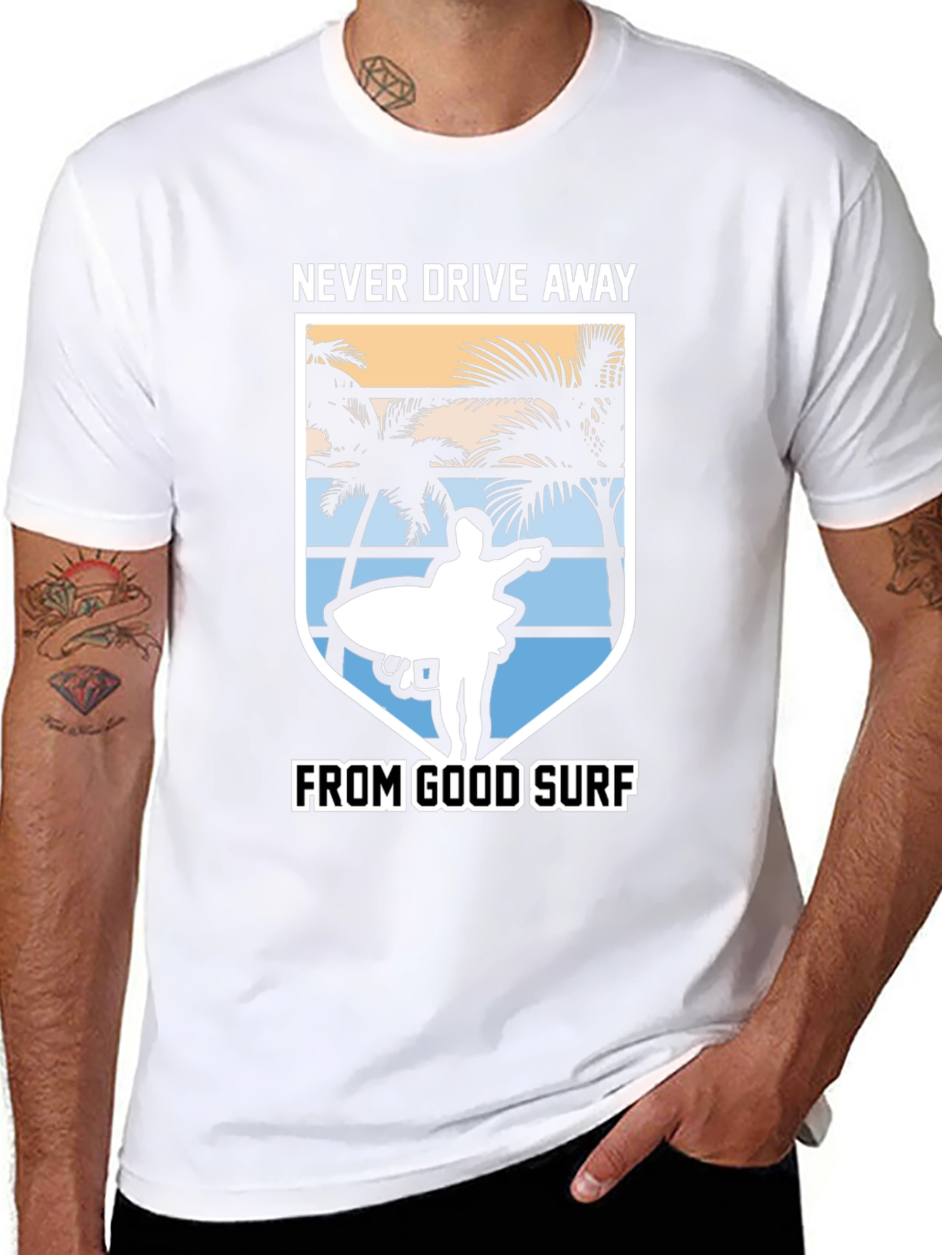 Never Drive Away From Good Surf T-Shirt