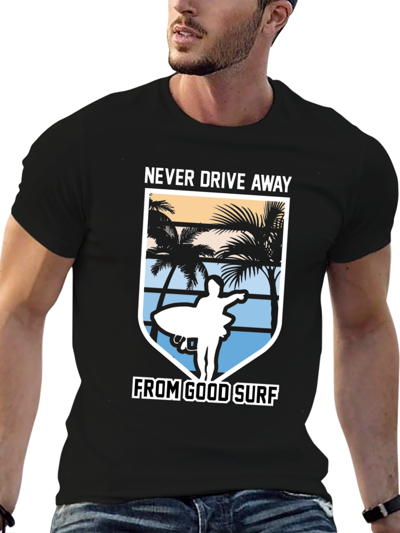Never Drive Away From Good Surf T-Shirt
