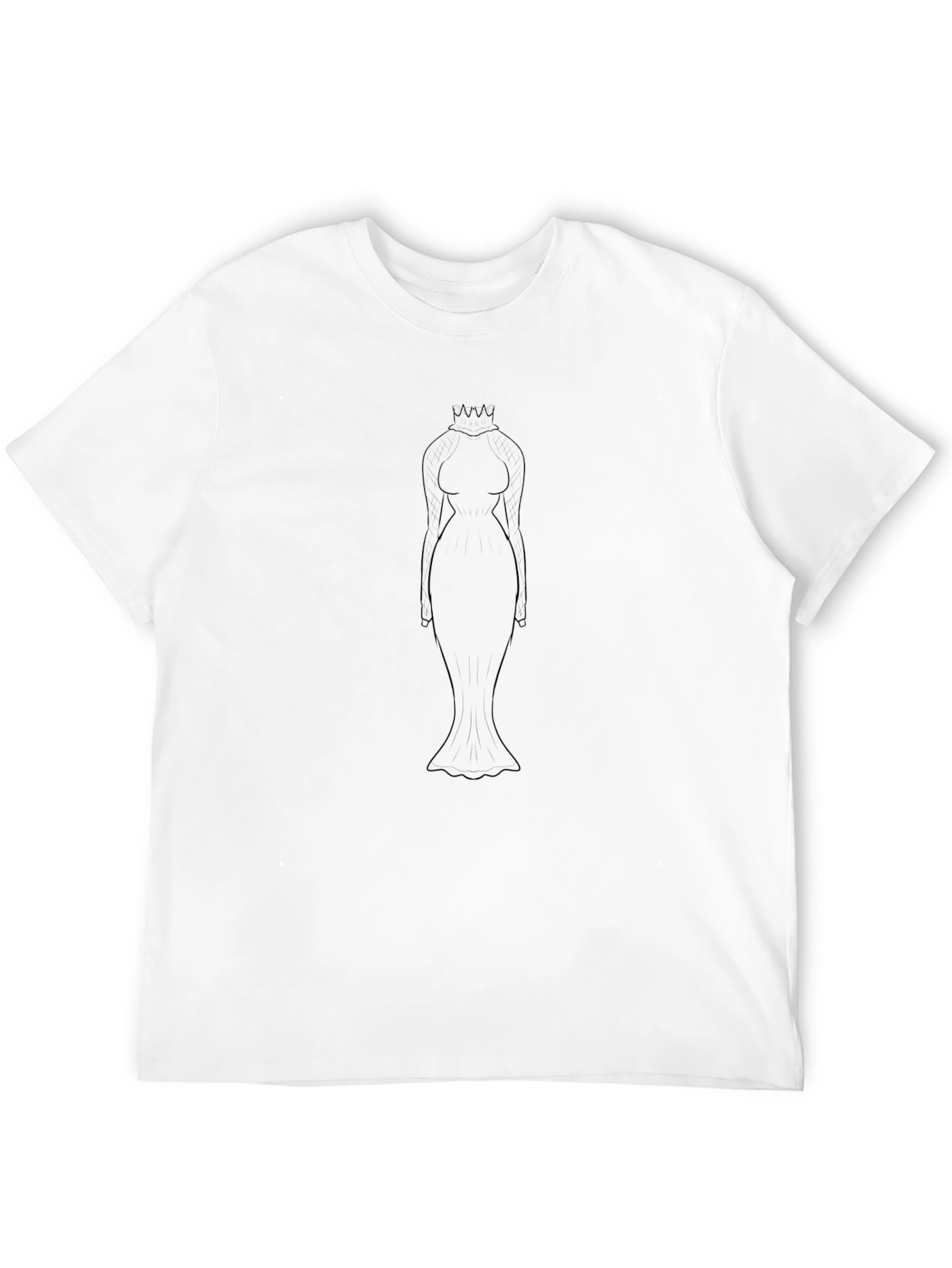 Queenly Silhouette Black Tee
