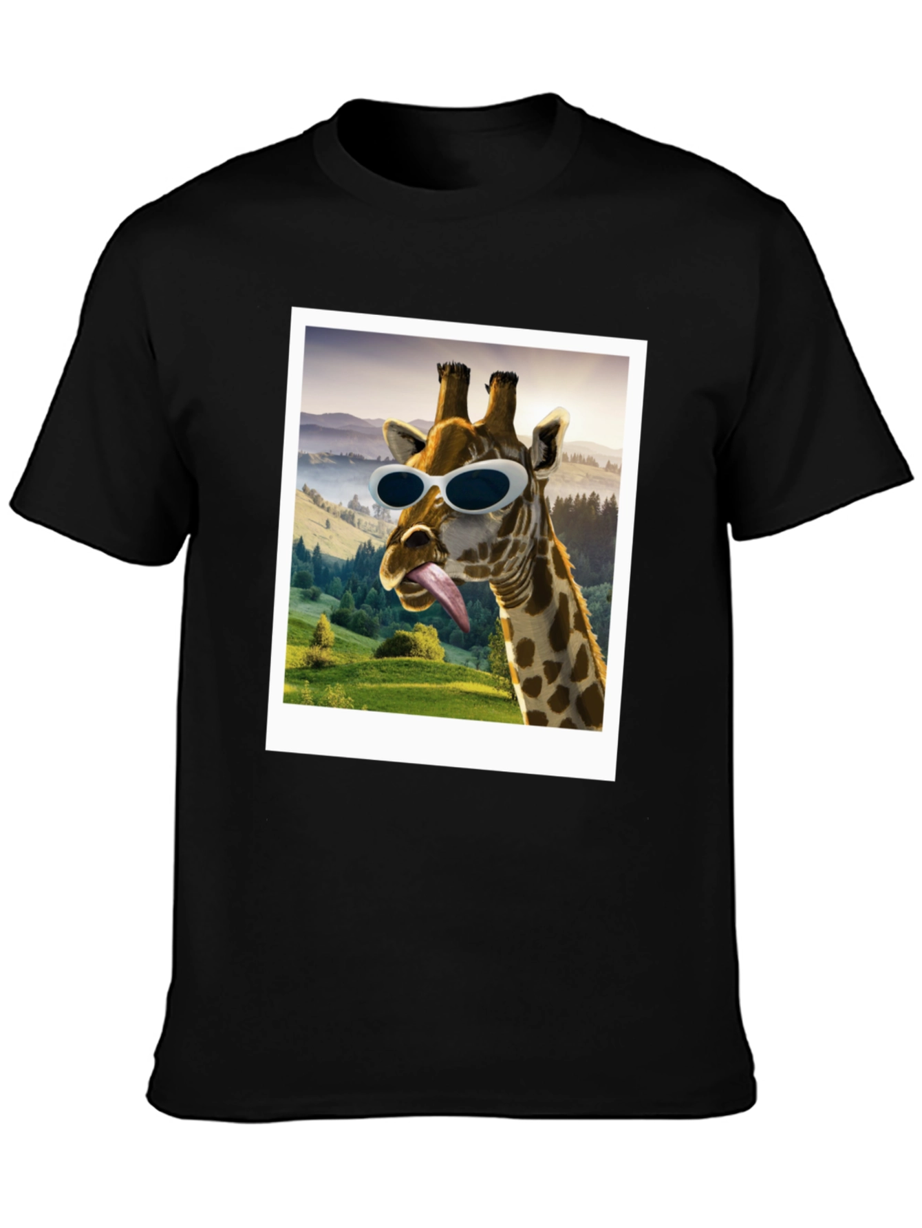 Cool Giraffe Graphic Tee - Funky Animal Lover T-Shirt