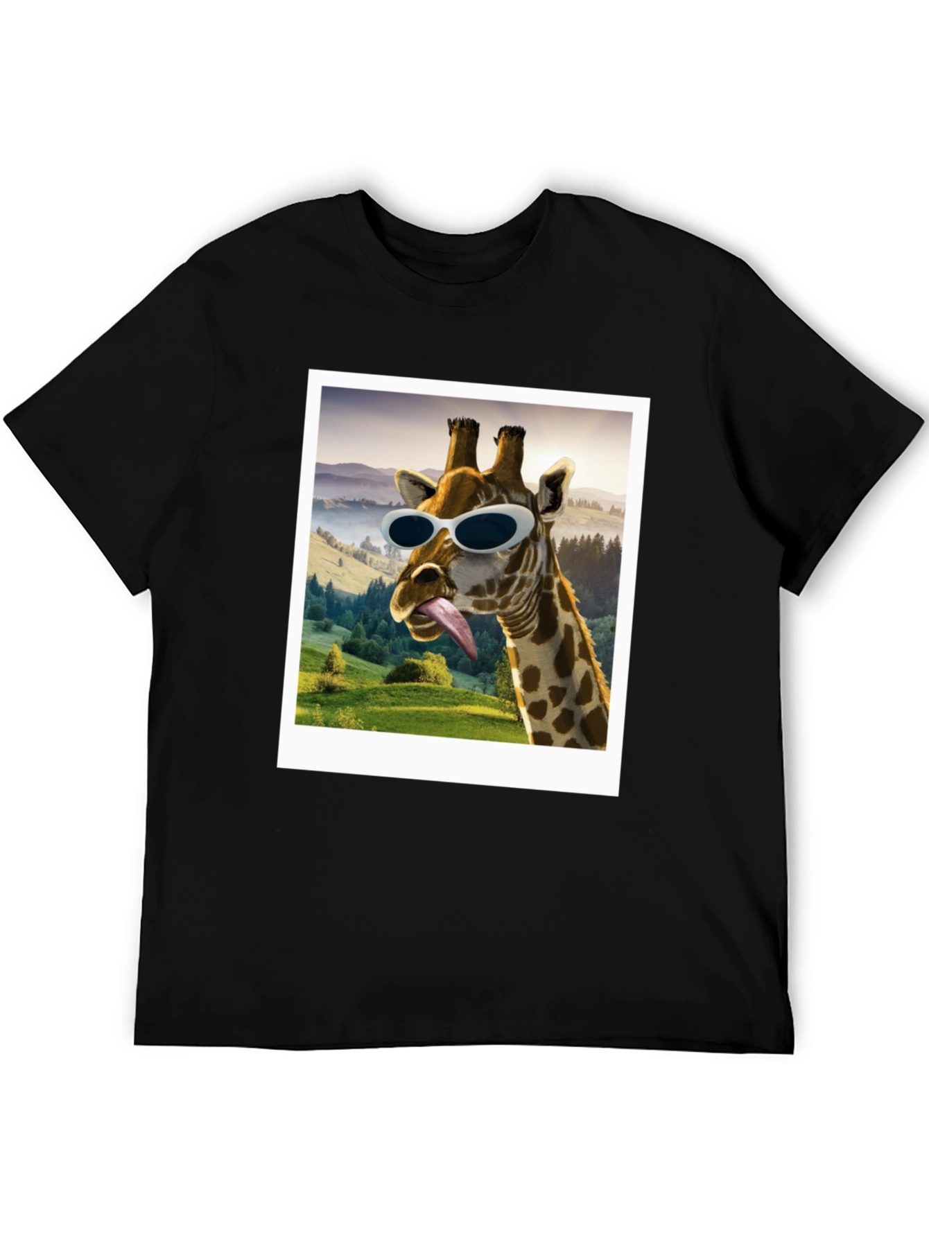 Cool Giraffe Graphic Tee - Funky Animal Lover T-Shirt