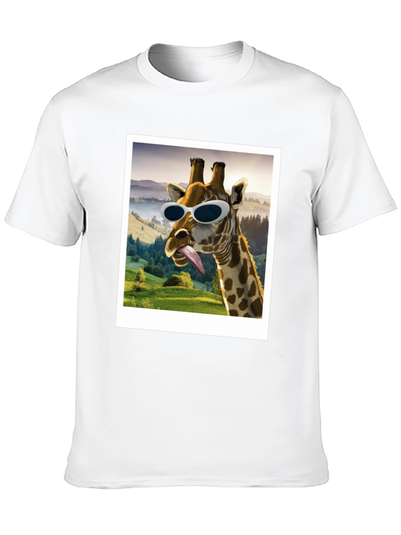 Cool Giraffe Graphic Tee - Funky Animal Lover T-Shirt