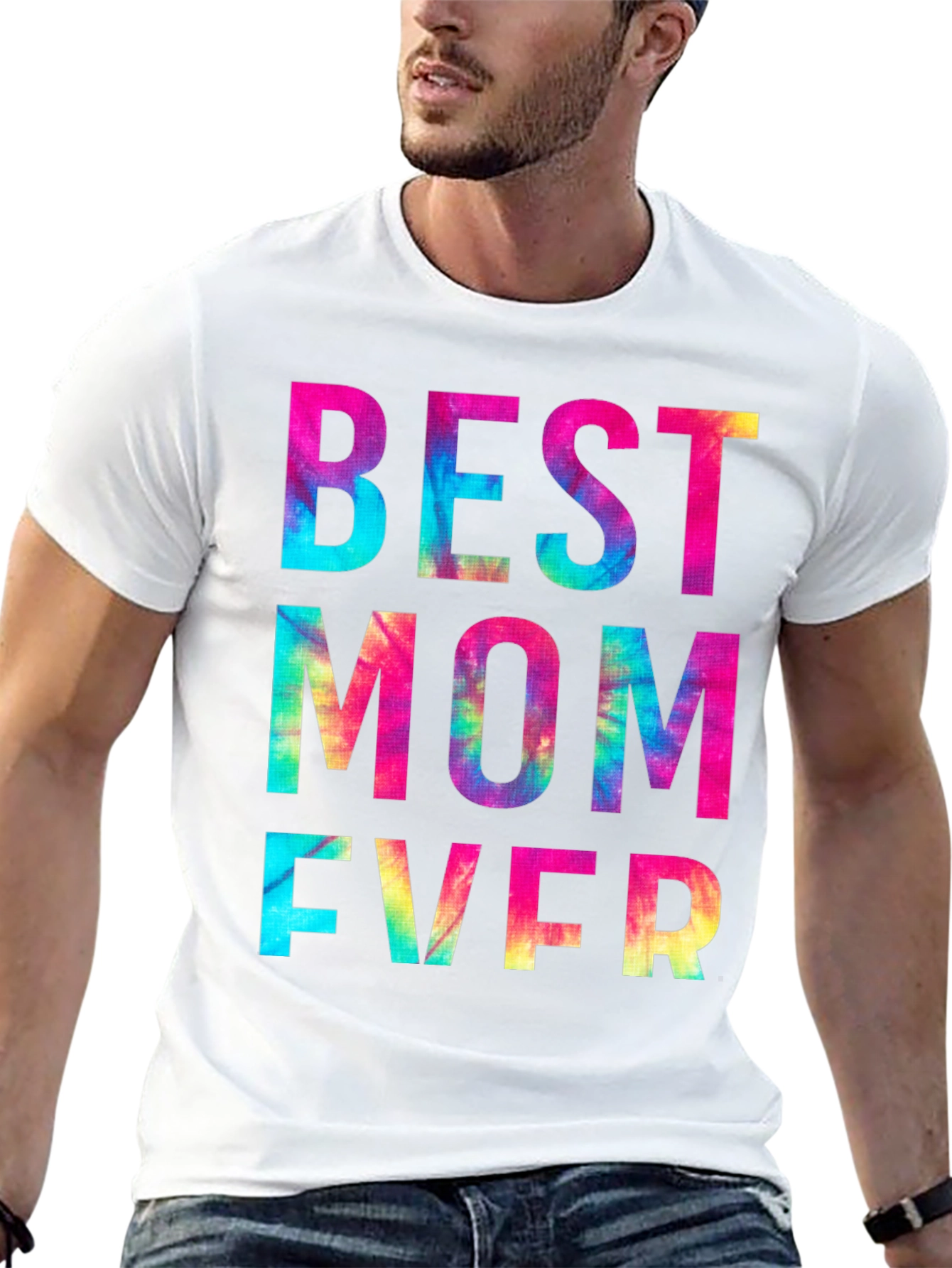 Best Mom Ever Tie Dye Graphic T-Shirt