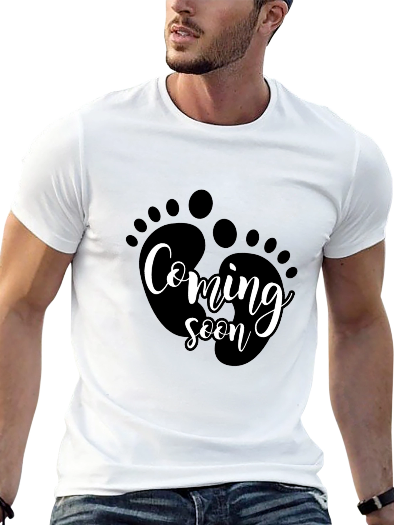 Coming Soon Baby Feet Graphic Tee