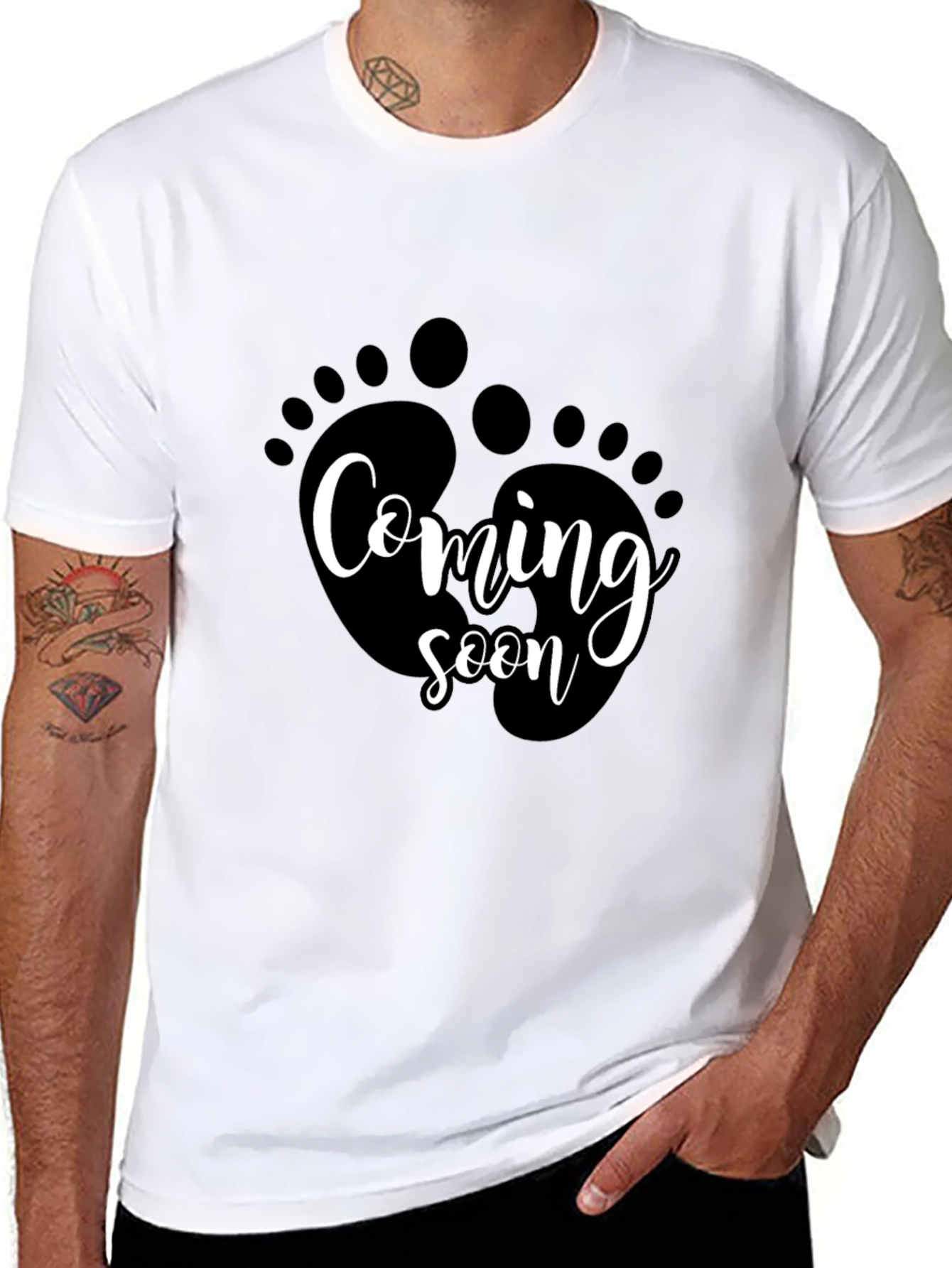 Coming Soon Baby Feet Graphic Tee