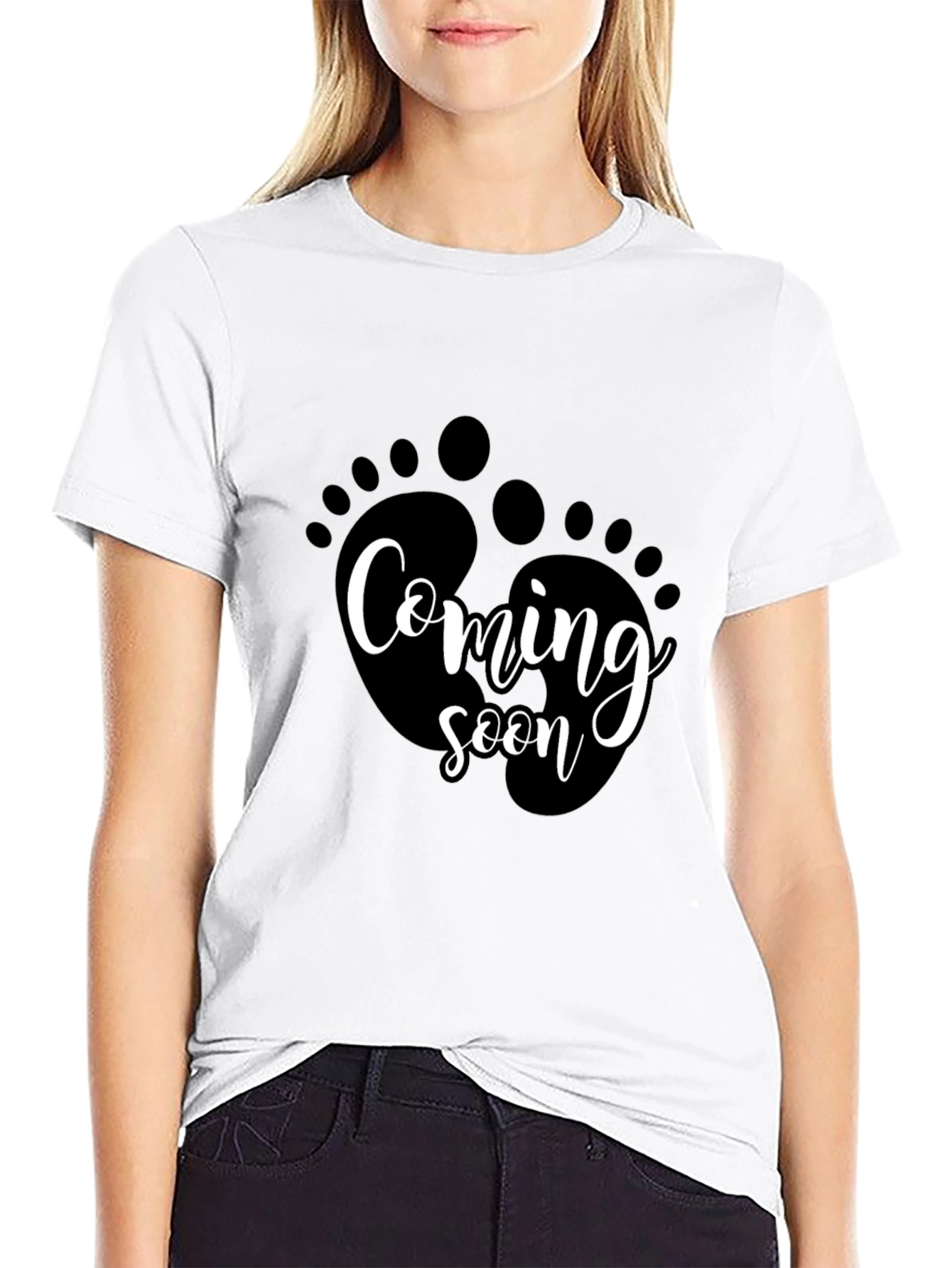 Coming Soon Baby Feet Graphic Tee