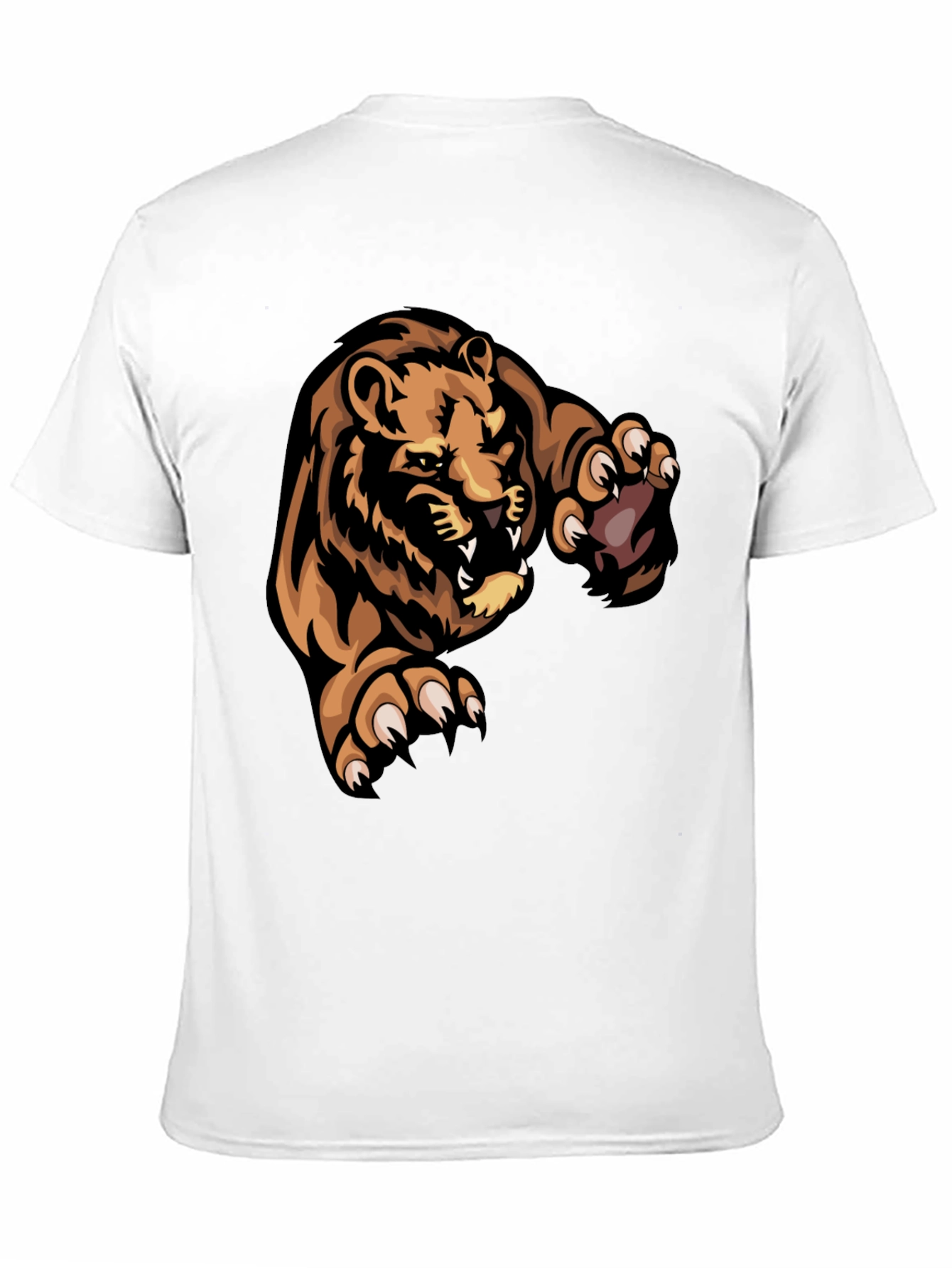 Black T-Shirt with Lion Graphic