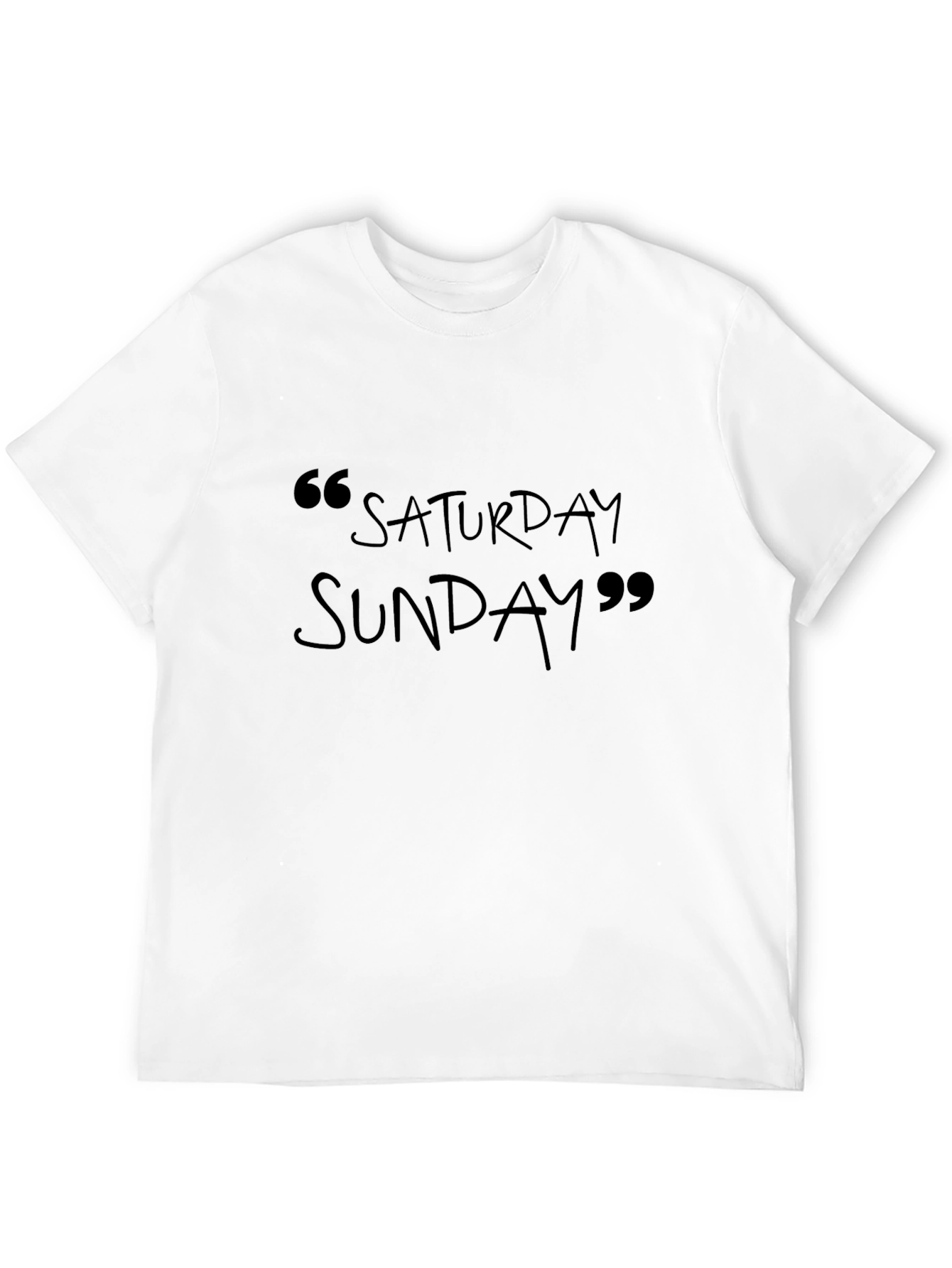 Saturday Sunday Graphic Tee - Casual Weekend Vibes