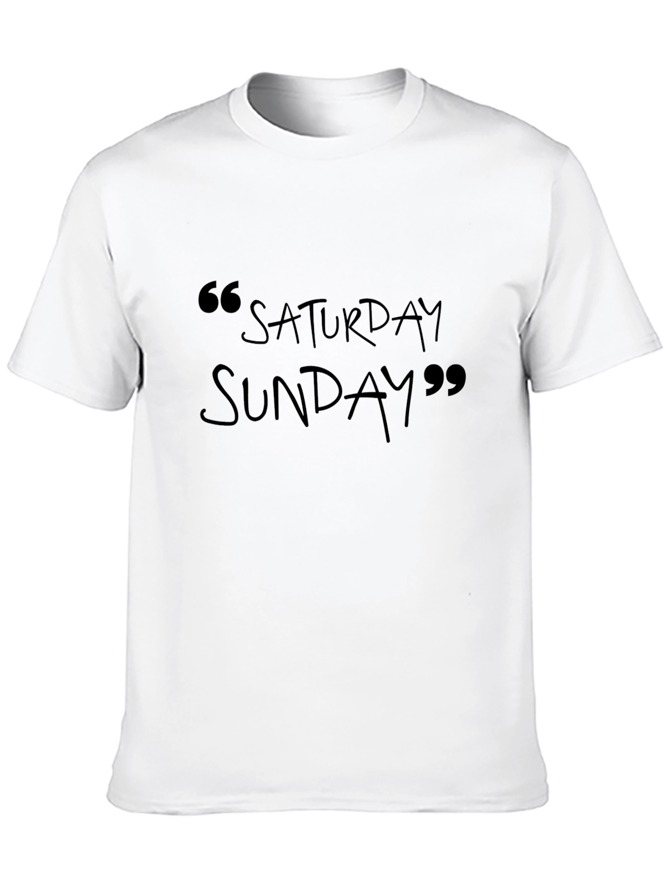 Saturday Sunday Graphic Tee - Casual Weekend Vibes