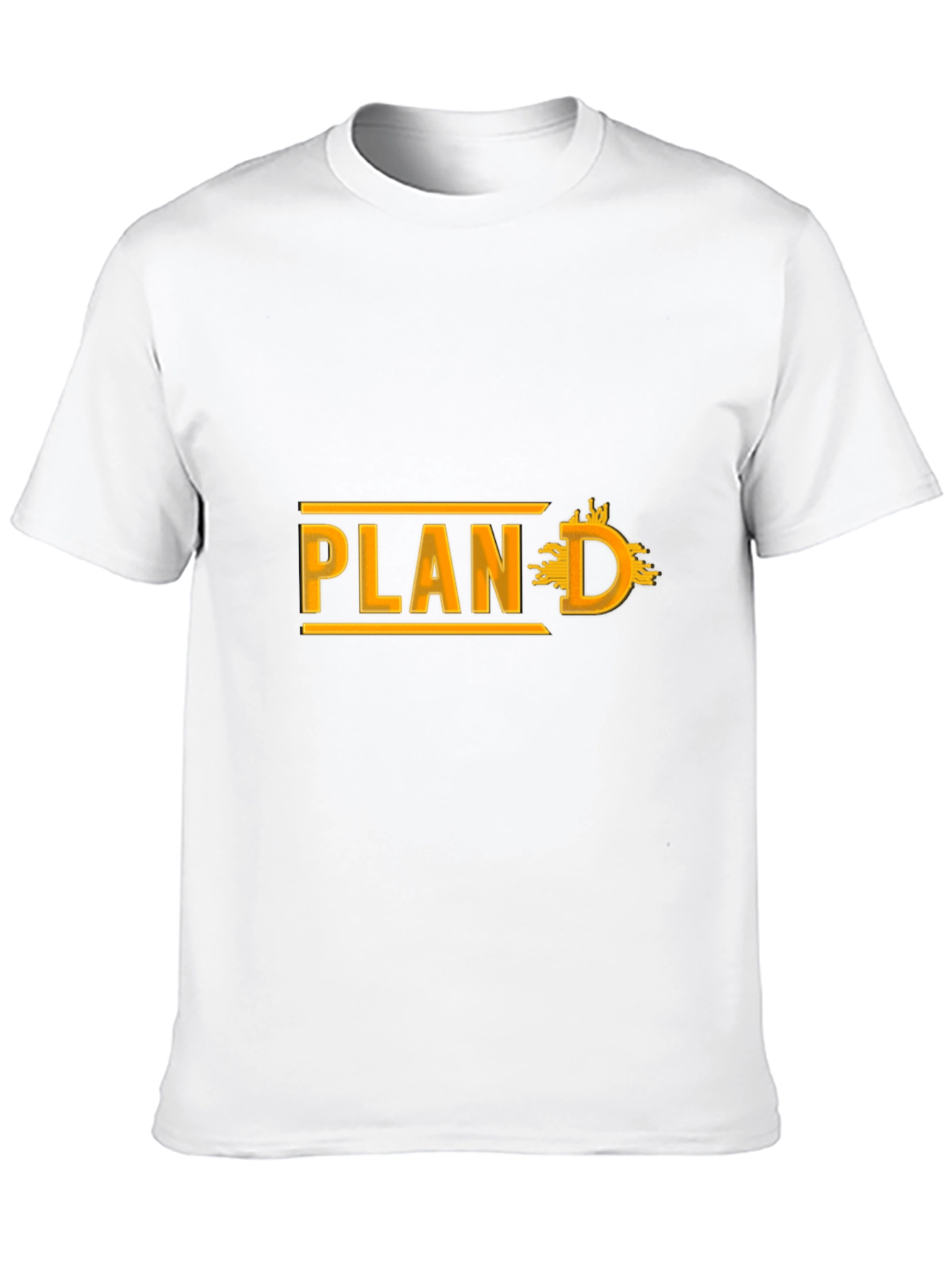 Plan D Black Cotton Graphic Tee