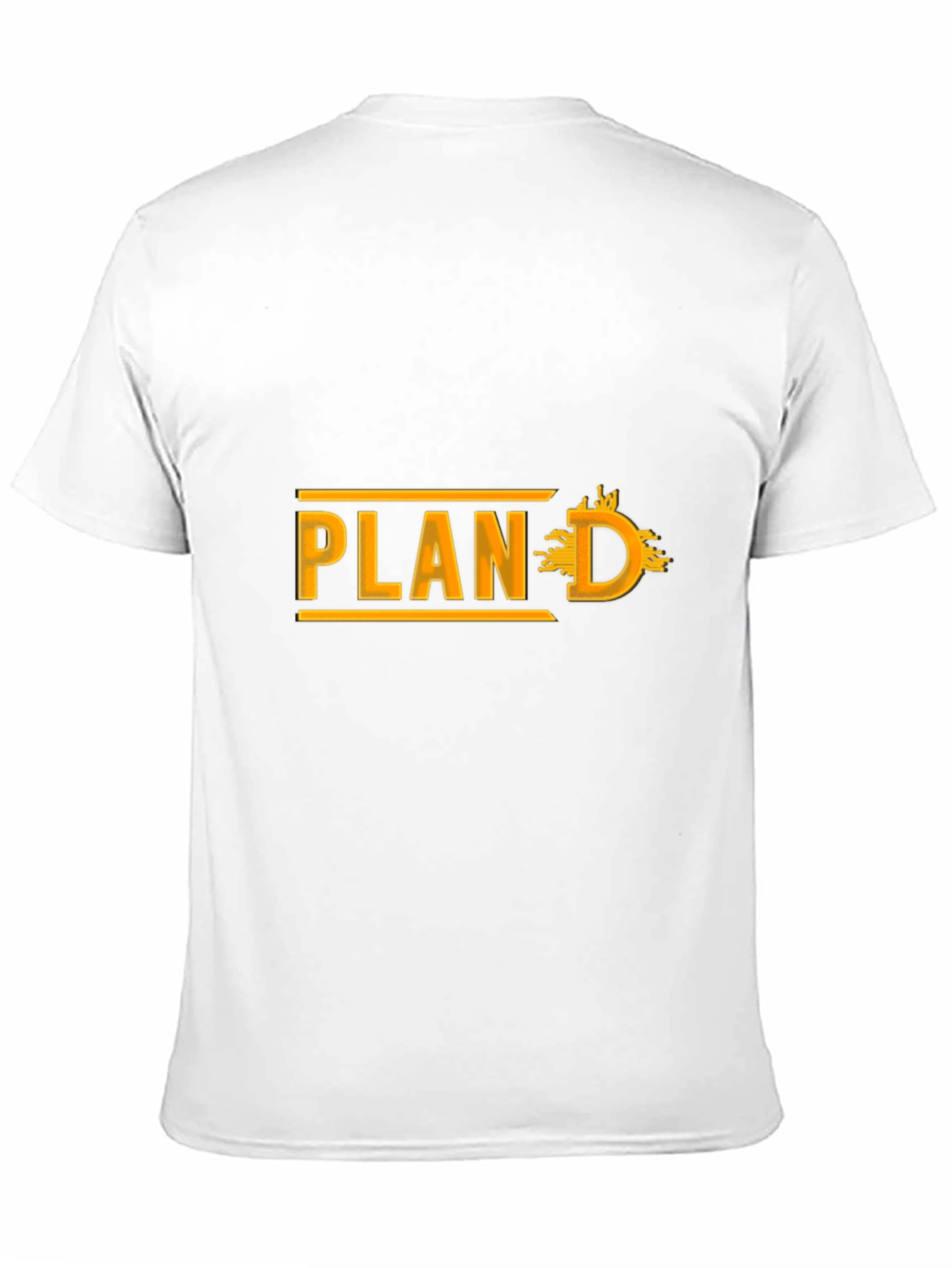 Plan D Black Cotton Graphic Tee