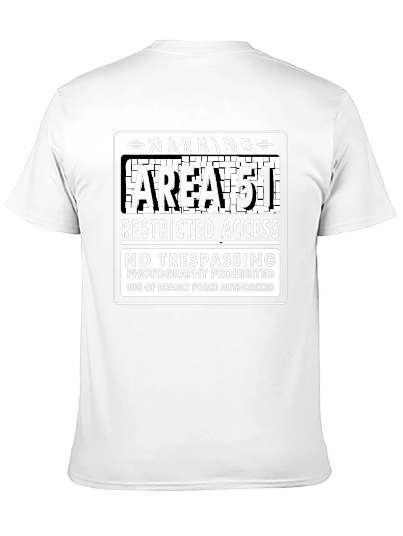 Area 51 Warning Graphic Tee - Restricted Access Design