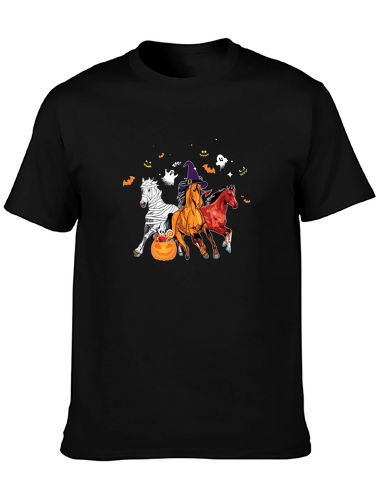 Halloween Horse Graphic T-Shirt