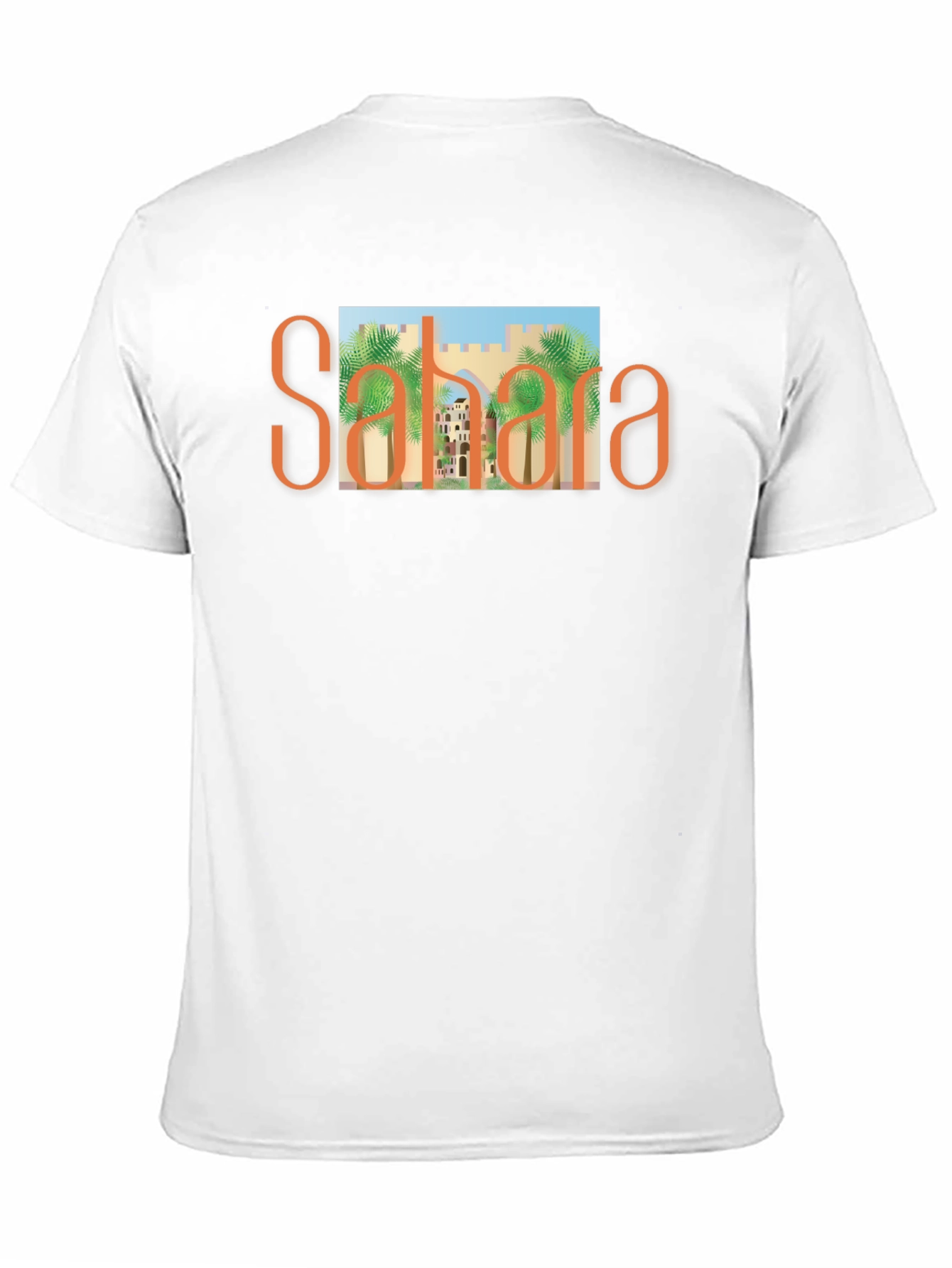 Sahara Desert Graphic Tee - Black Cotton T-Shirt