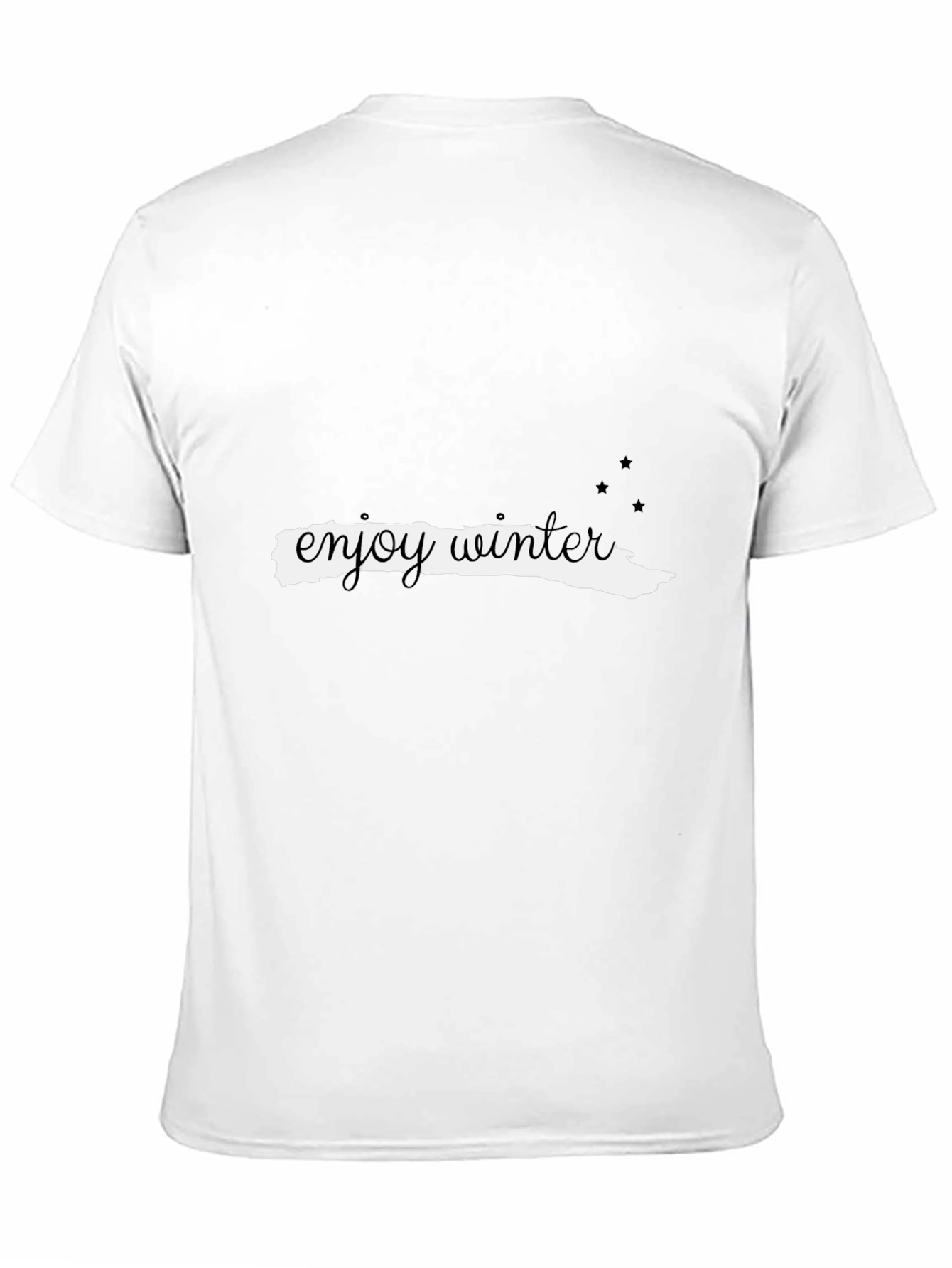 Enjoy Winter Black Graphic Tee