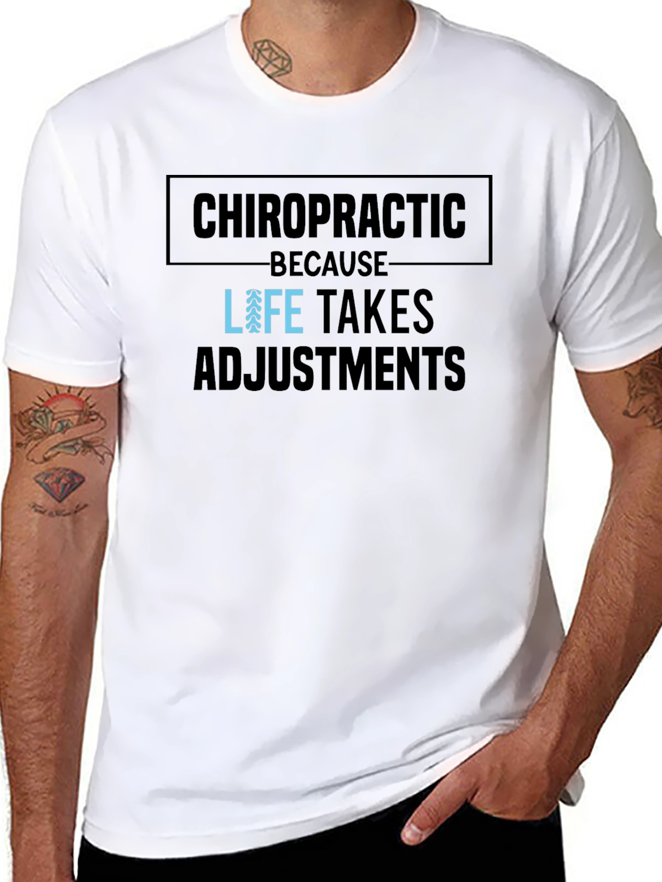 Chiropractic Adjustment T-Shirt - Black