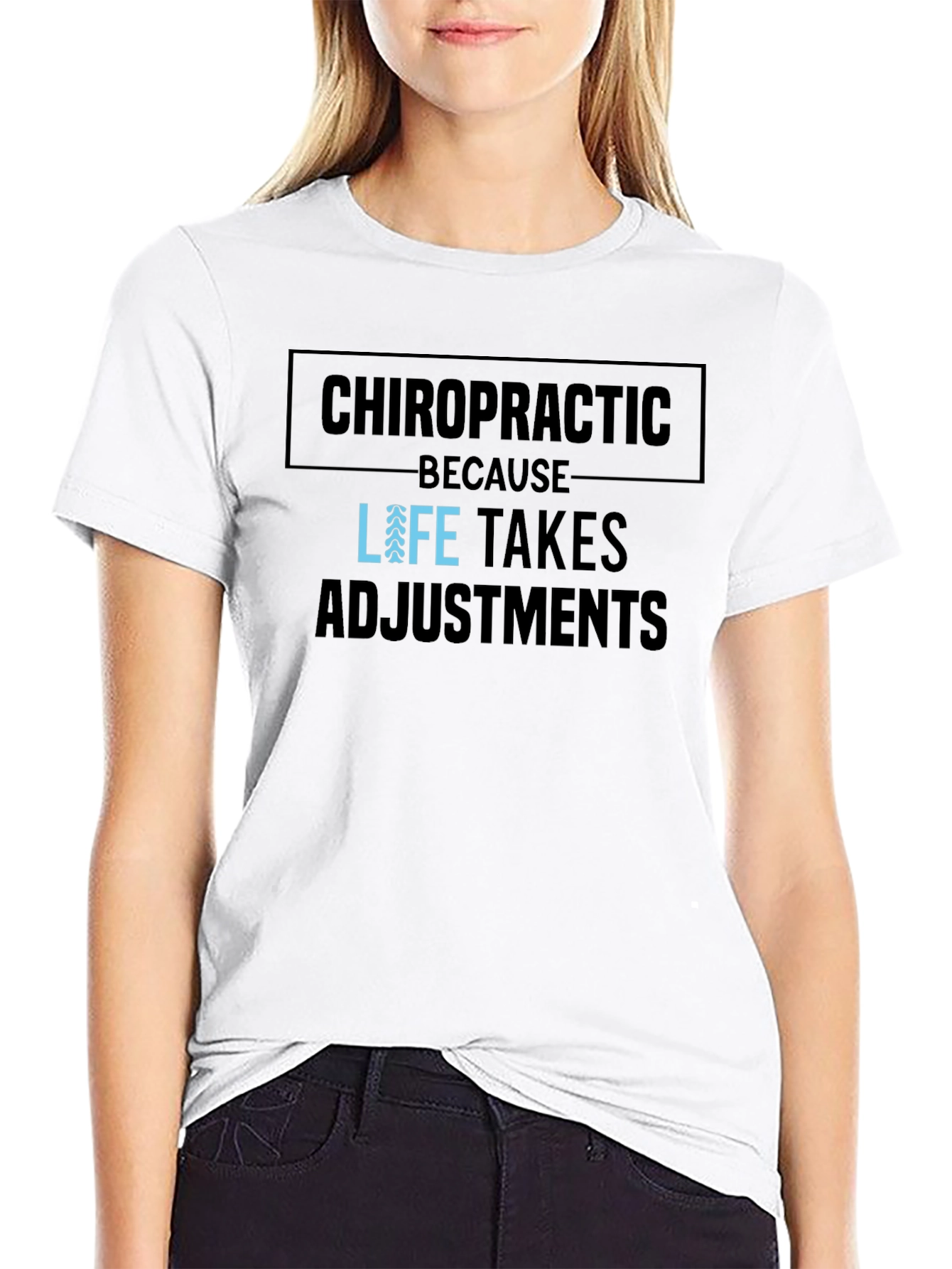 Chiropractic Adjustment T-Shirt - Black