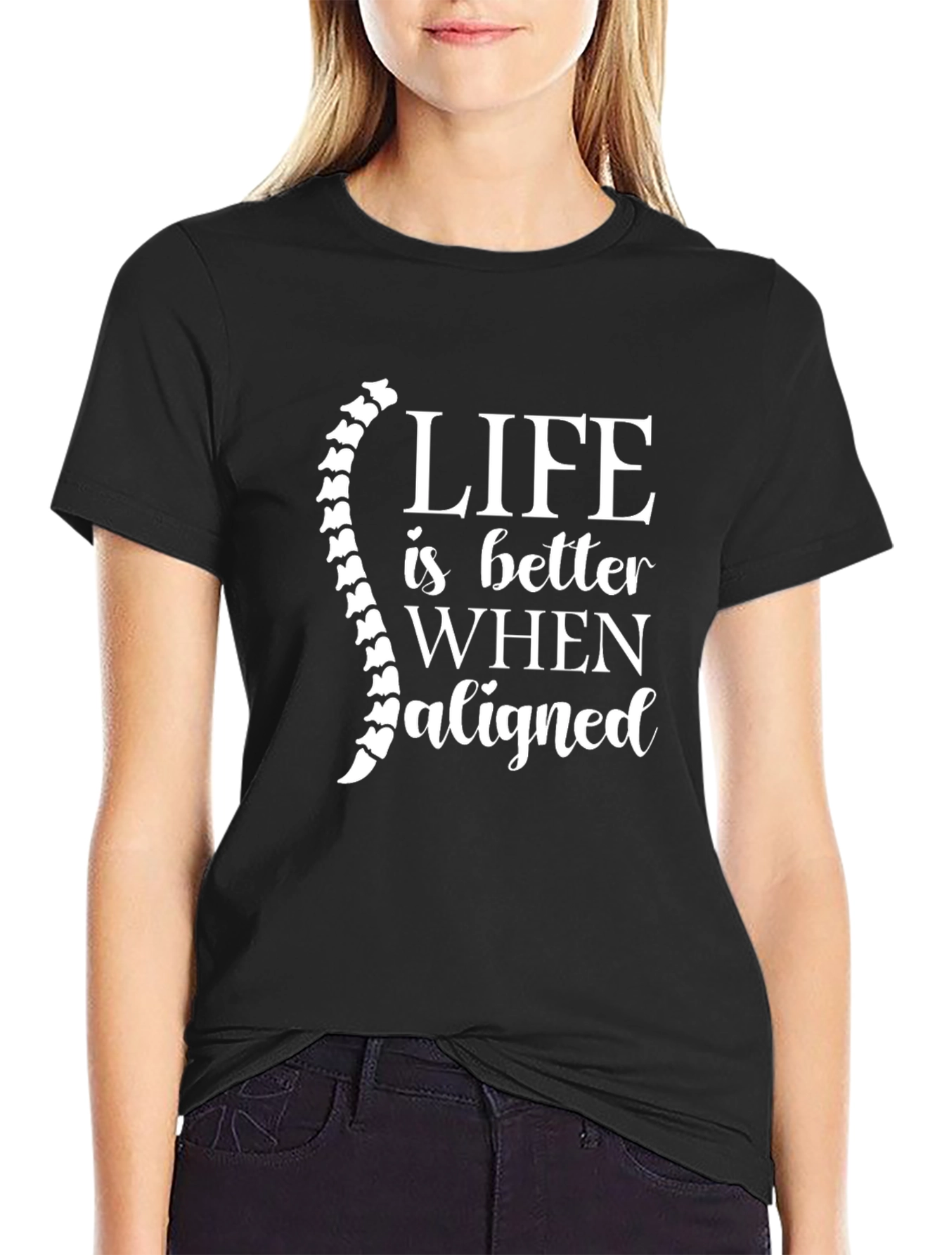 Chiropractor T-Shirt - Life is Better When Aligned