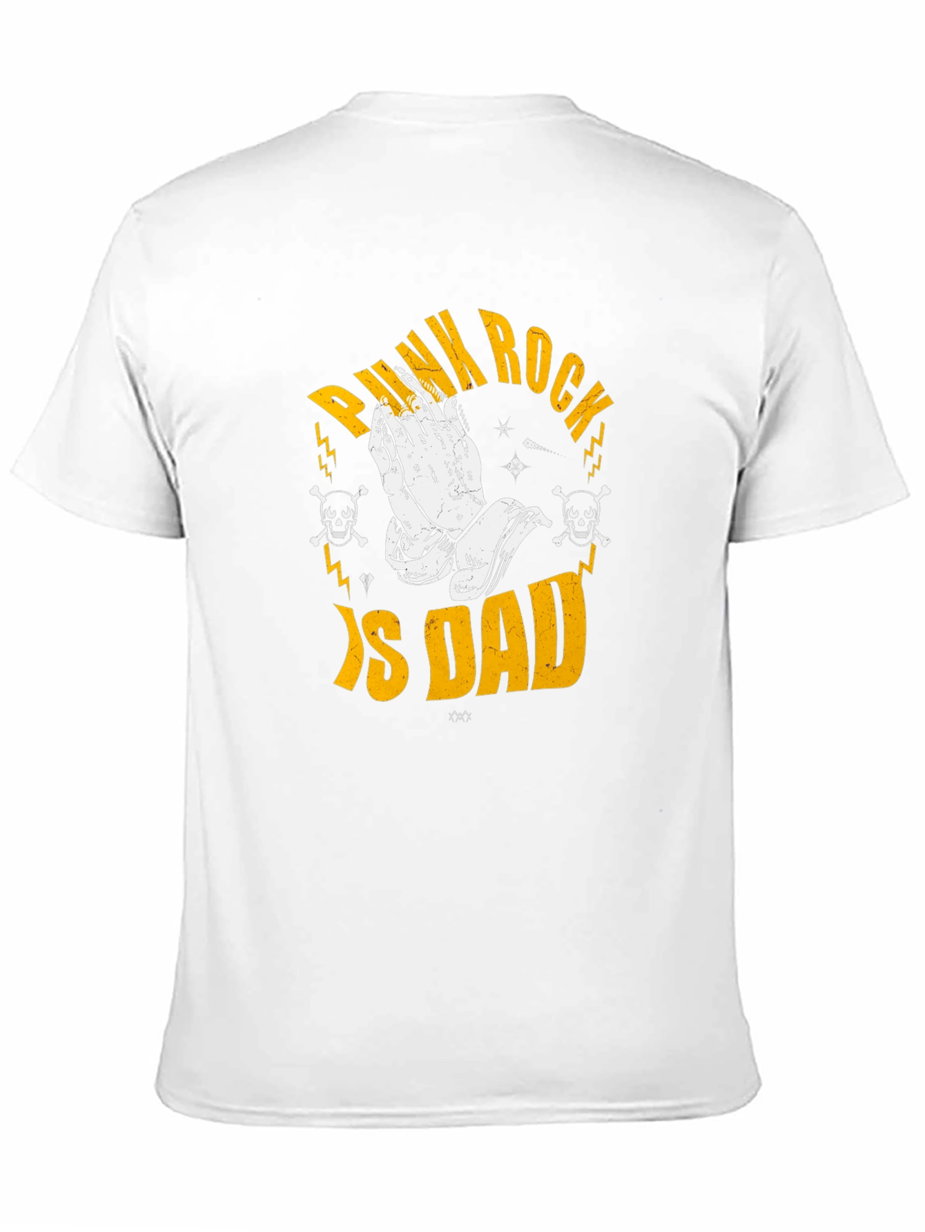 Punk Rock Is Dad Graphic T-Shirt - Black