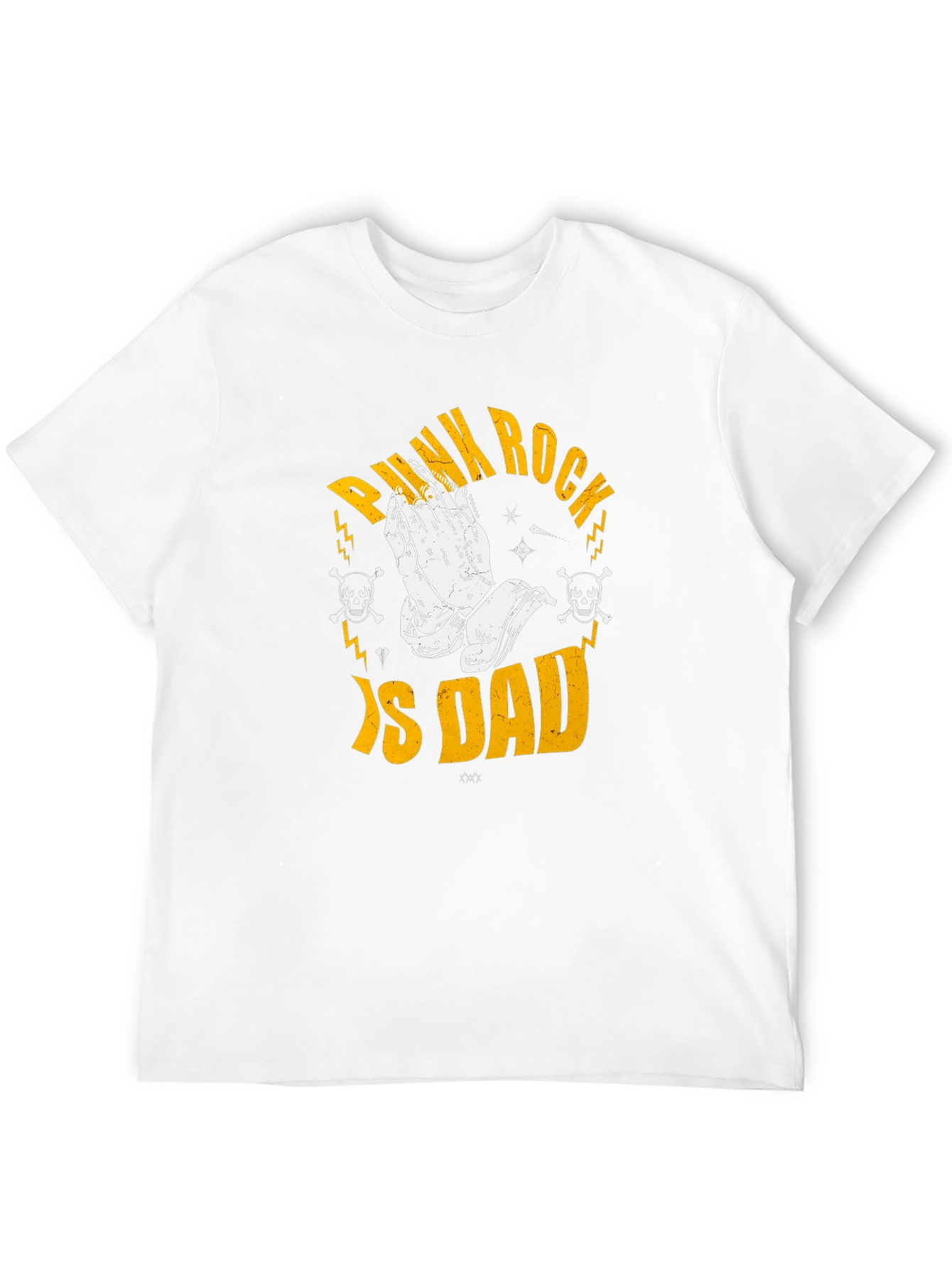 Punk Rock Is Dad Graphic T-Shirt - Black
