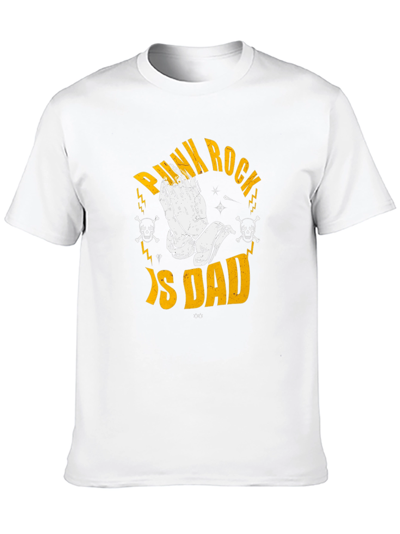 Punk Rock Is Dad Graphic T-Shirt - Black