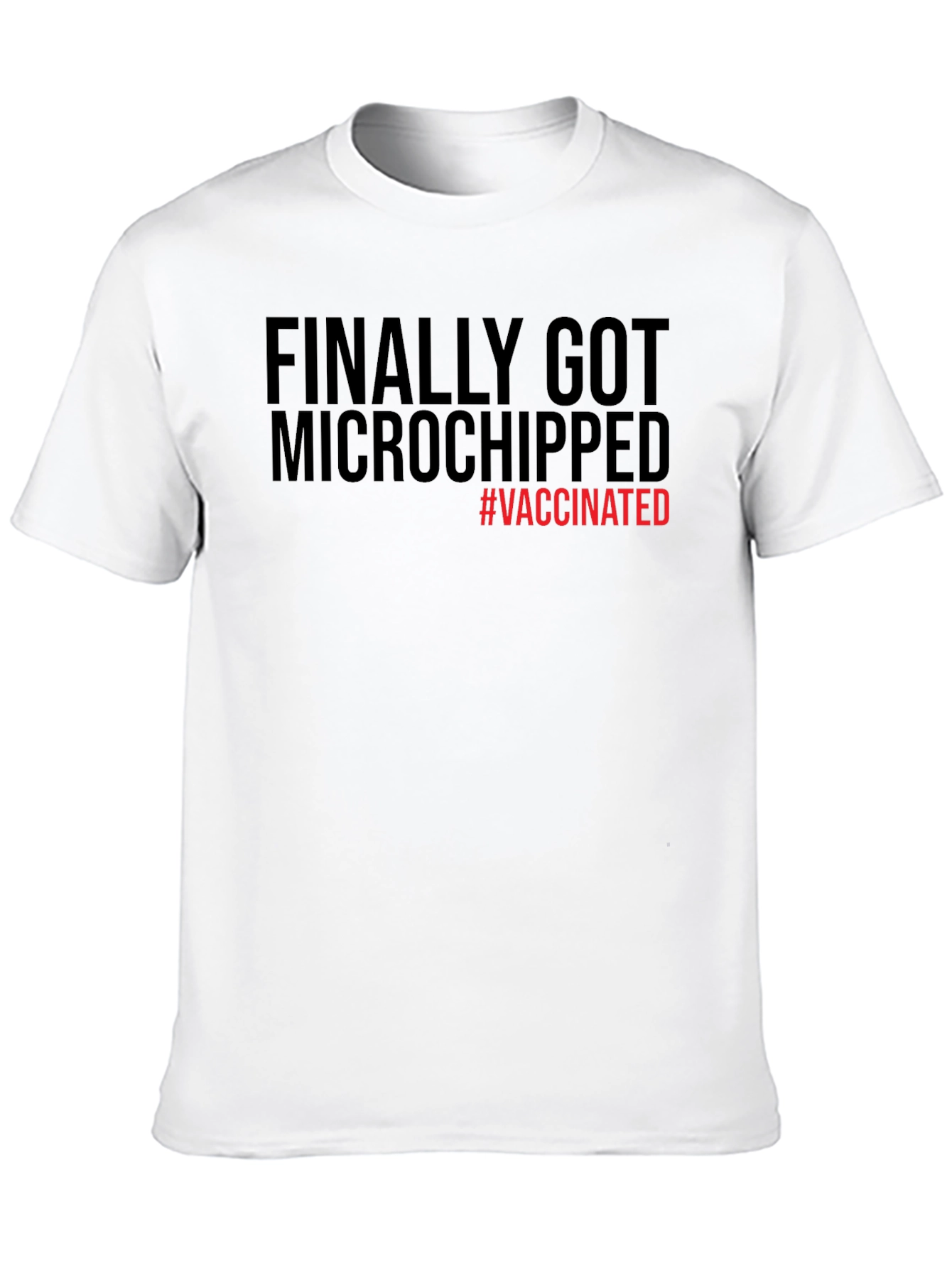 Finally Microchipped #Vaccinated T-Shirt