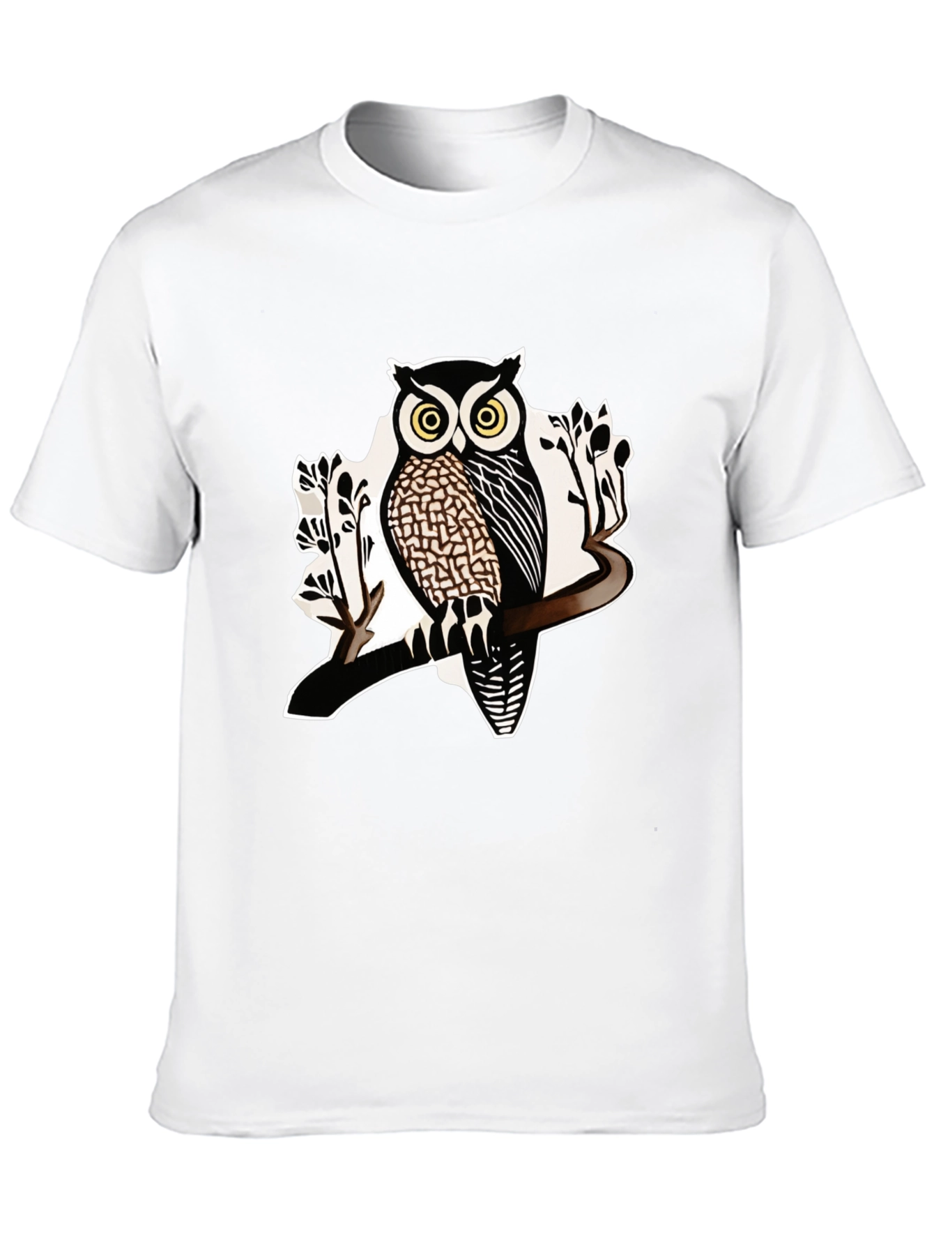 Owl Graphic Tee - Mens Black Short Sleeve