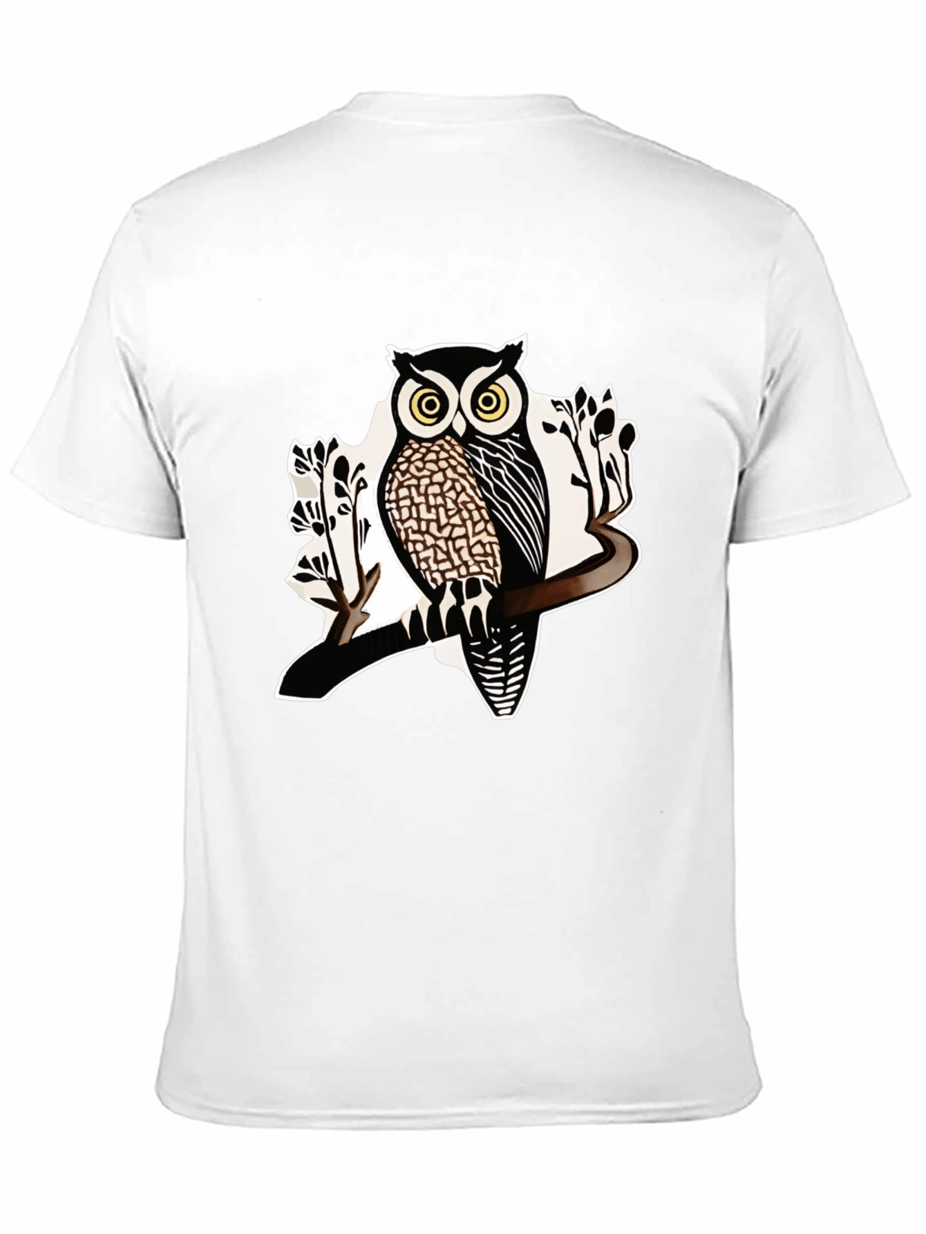 Owl Graphic Tee - Mens Black Short Sleeve