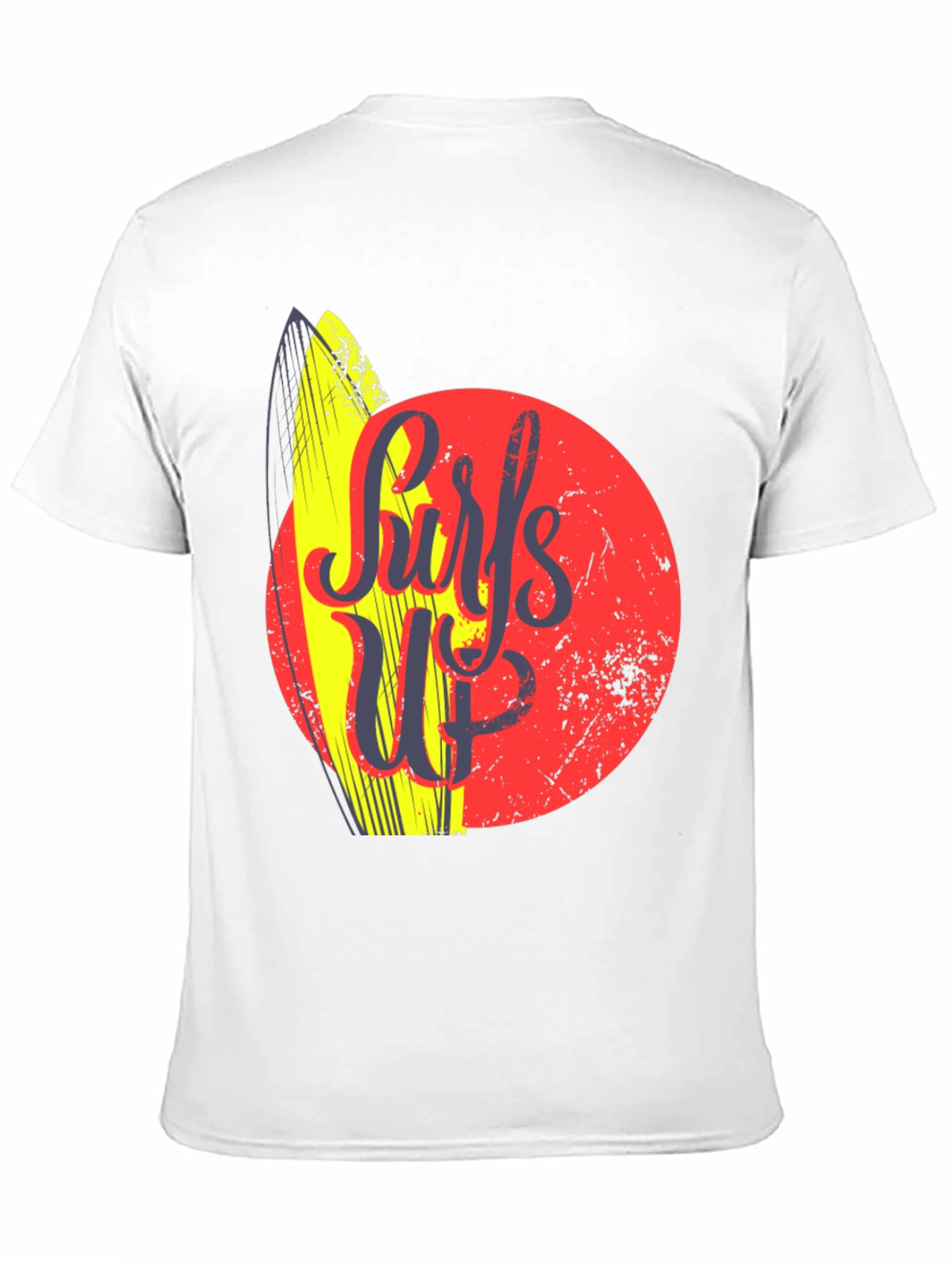 Surfs Up Graphic Tee - Black Cotton T-Shirt