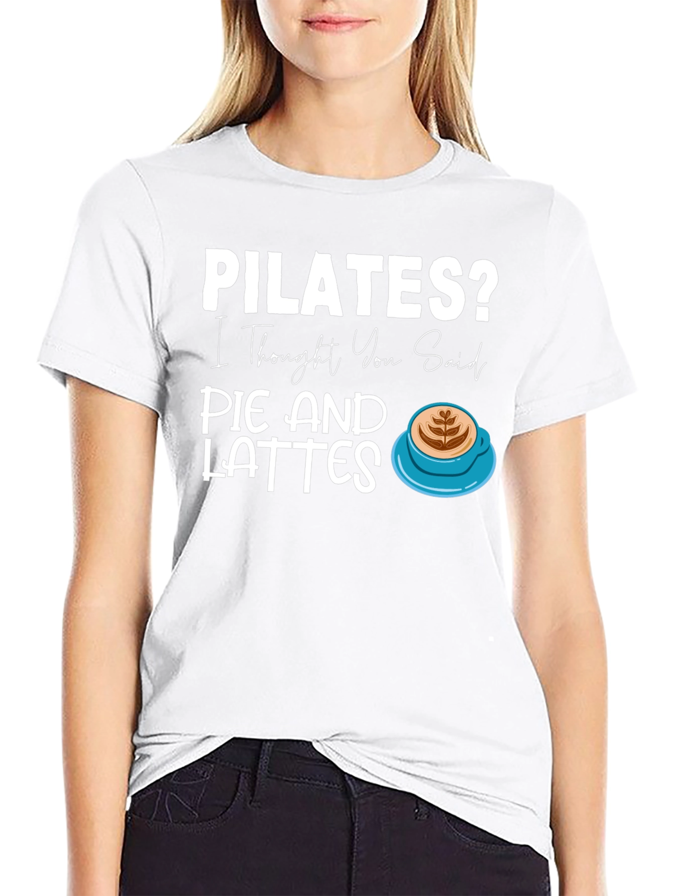 Pilates Pie and Lattes Graphic T-Shirt