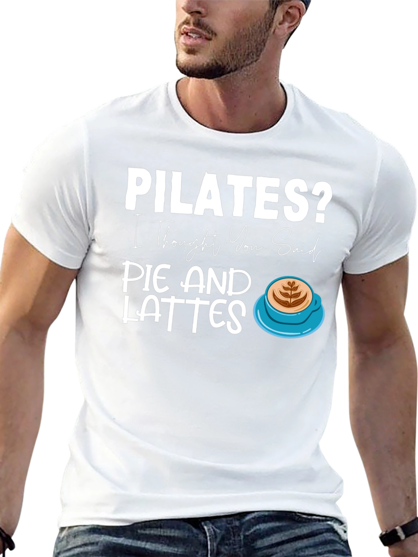 Pilates Pie and Lattes Graphic T-Shirt