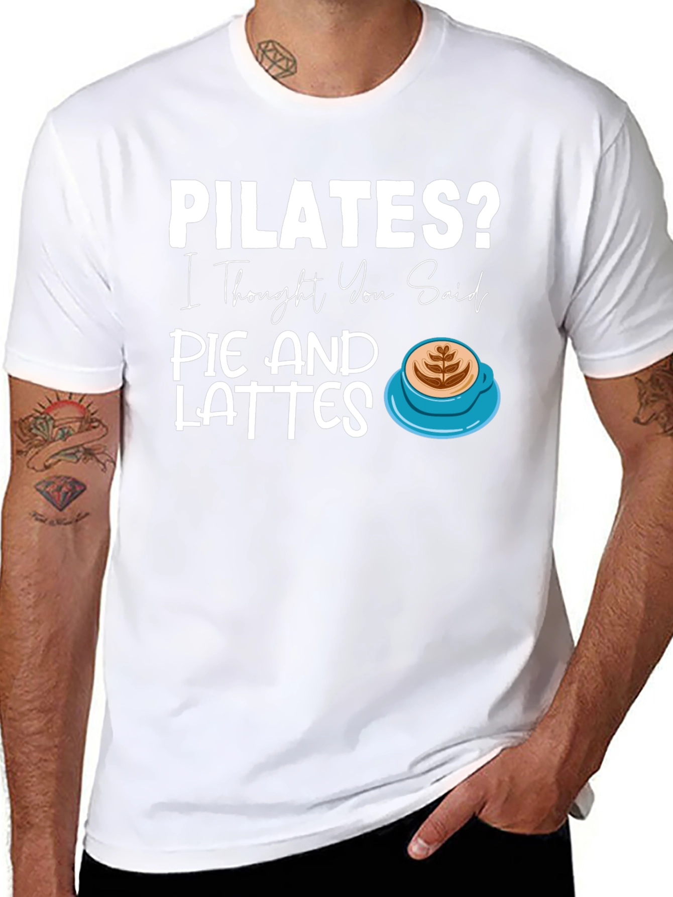 Pilates Pie and Lattes Graphic T-Shirt