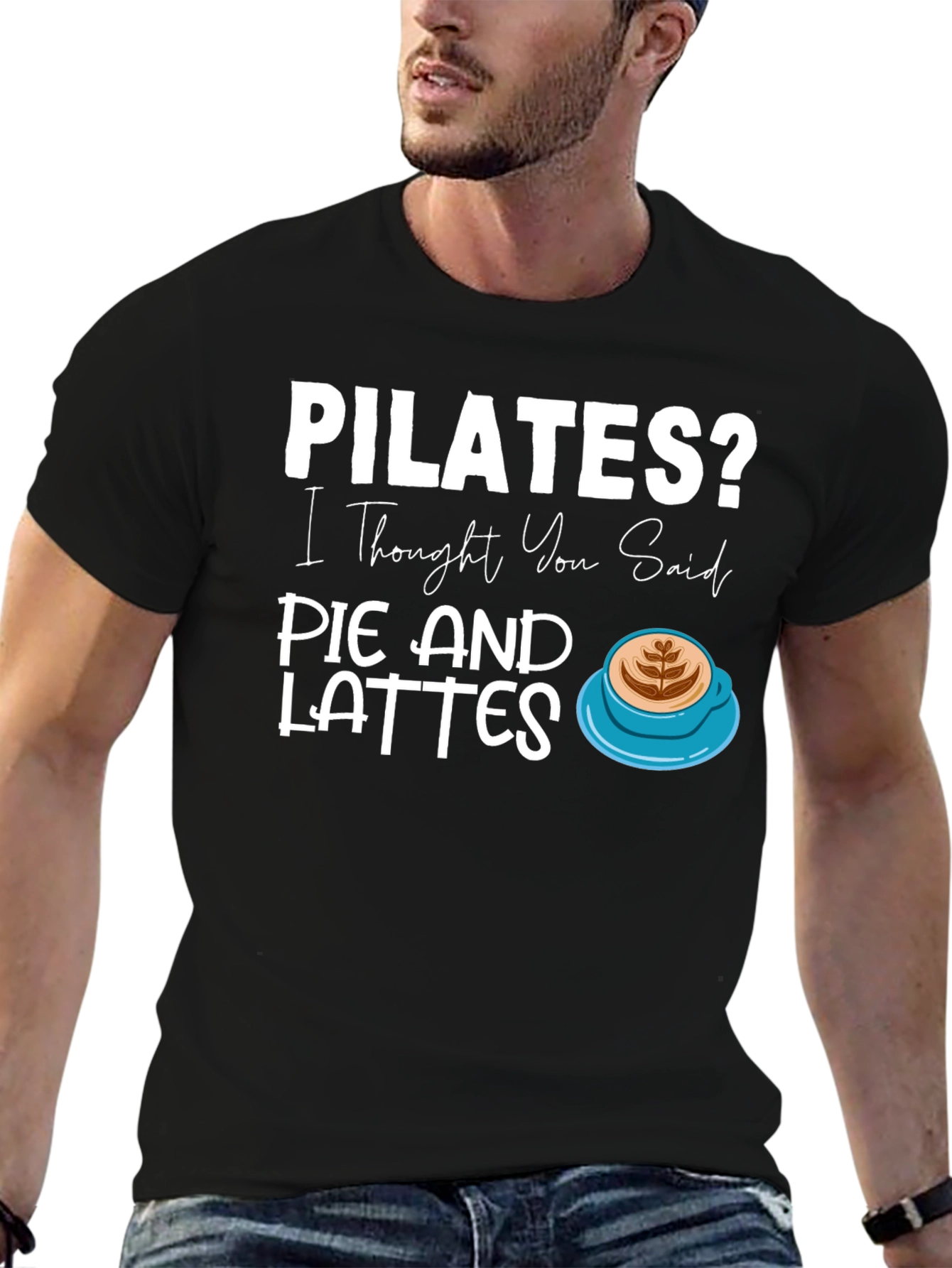 Pilates Pie and Lattes Graphic T-Shirt