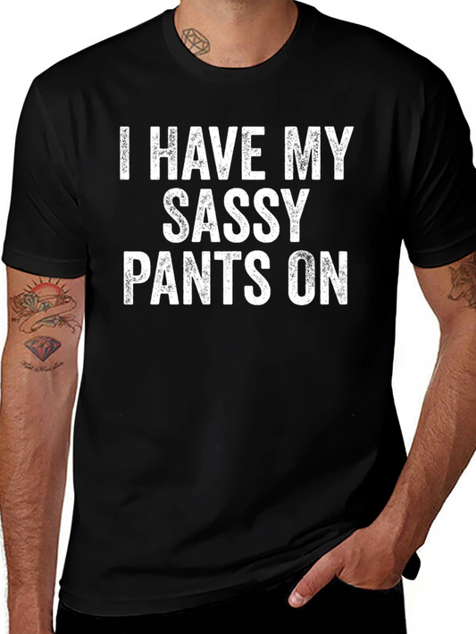 Sassy Pants Graphic T-Shirt - Black