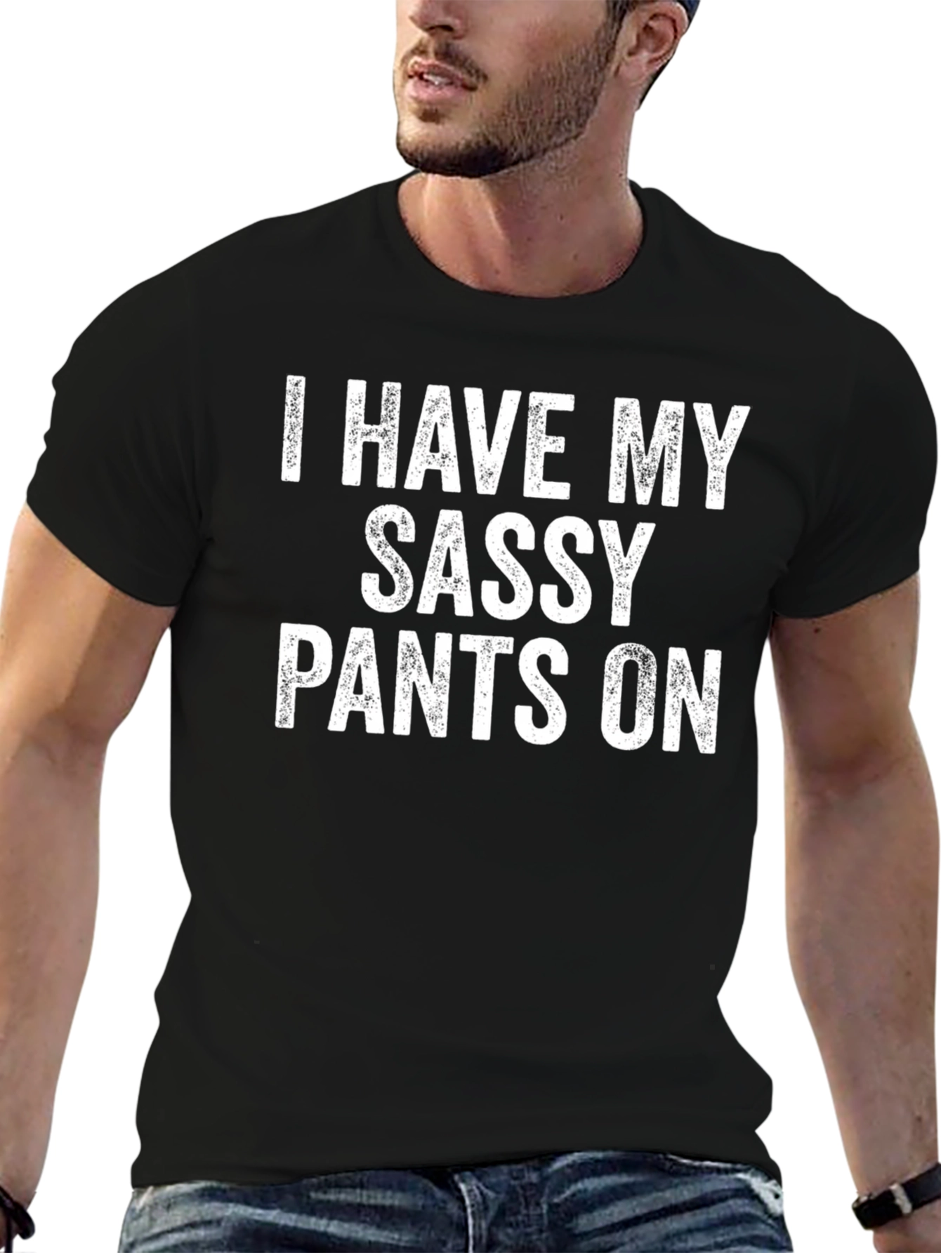 Sassy Pants Graphic T-Shirt - Black