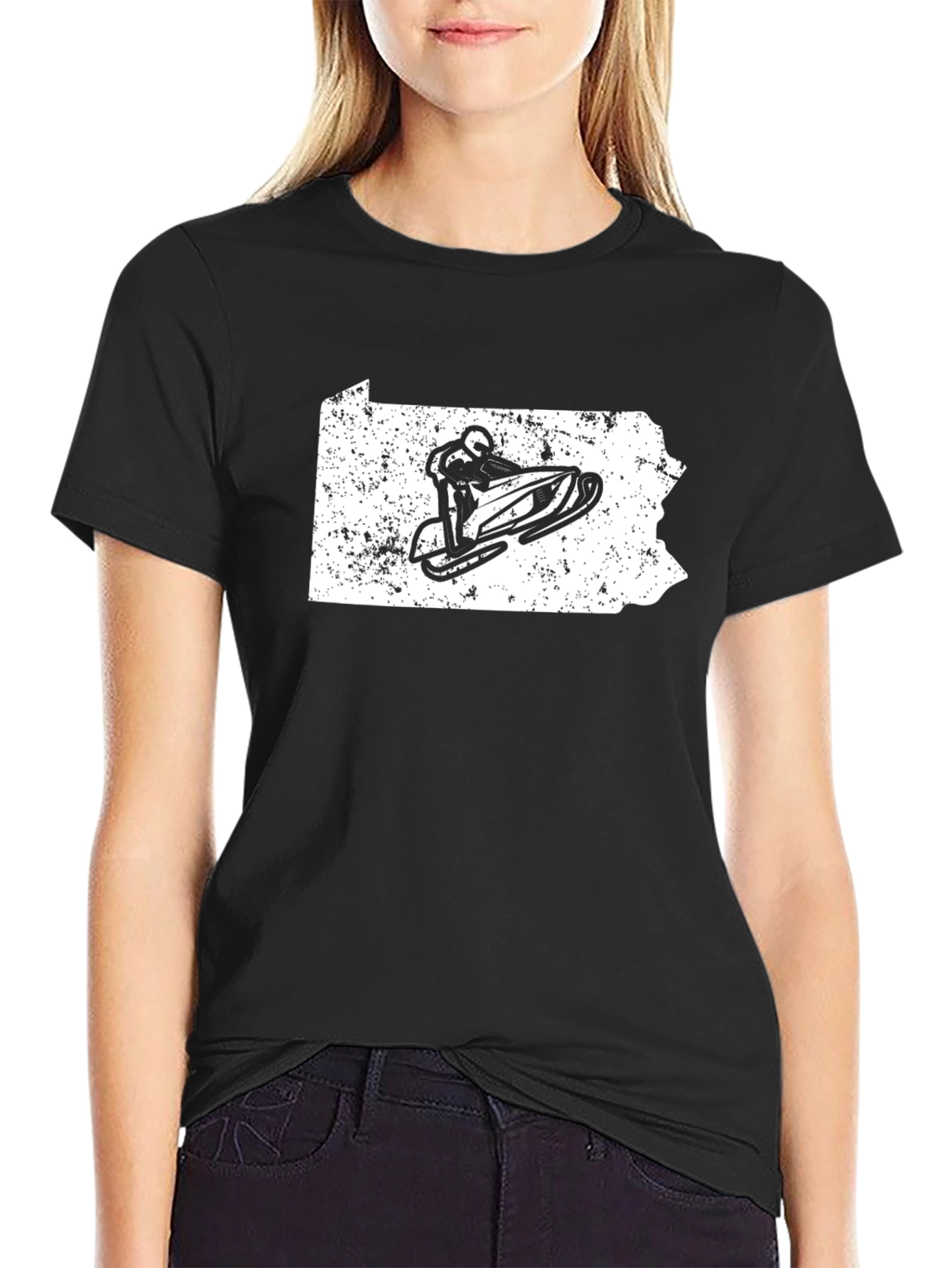 Snowmobile Pennsylvania State Pride T-Shirt