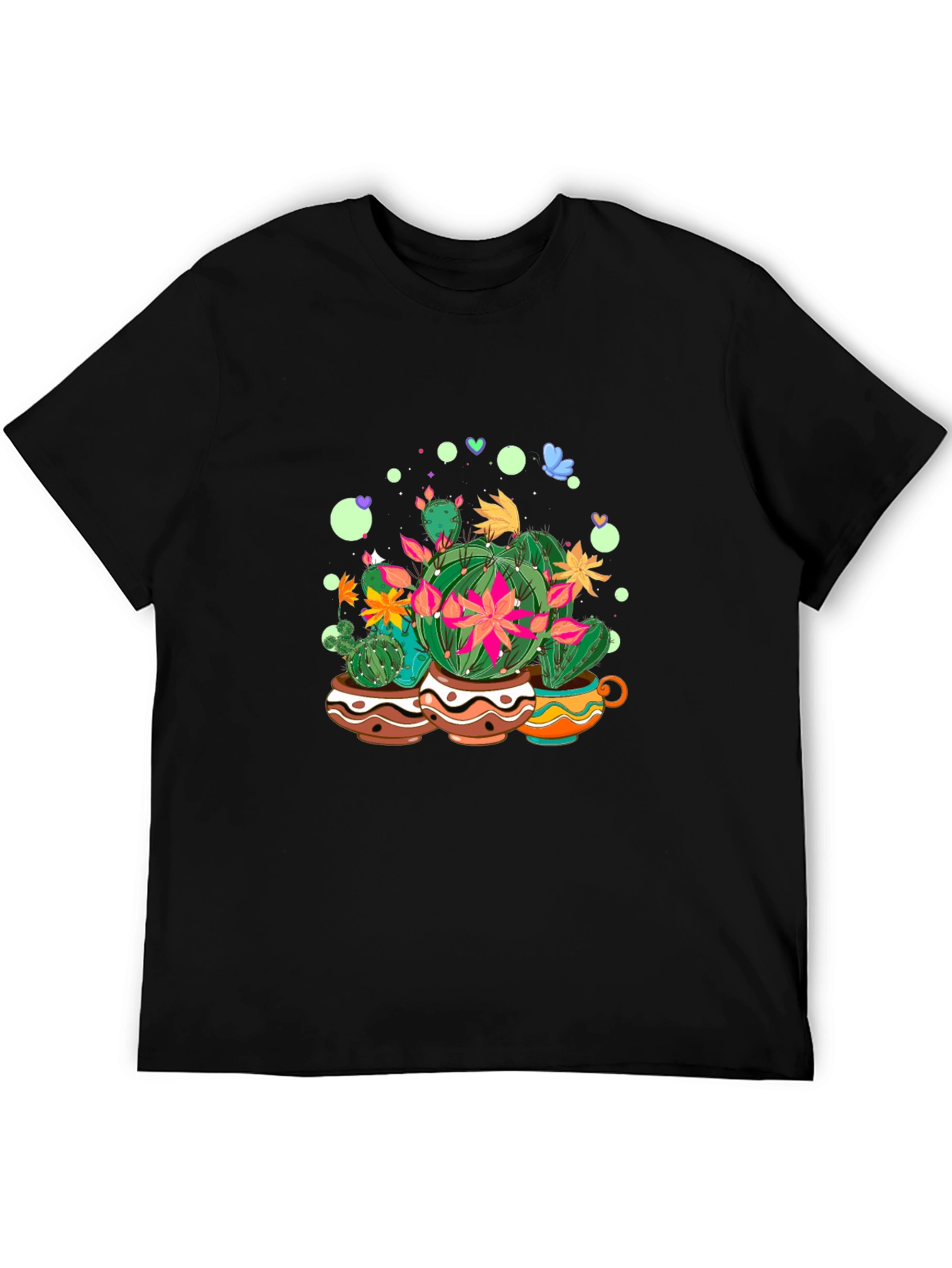 Cactus Garden Tee - Stylish Graphic Print