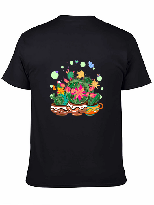Cactus Garden Tee - Stylish Graphic Print