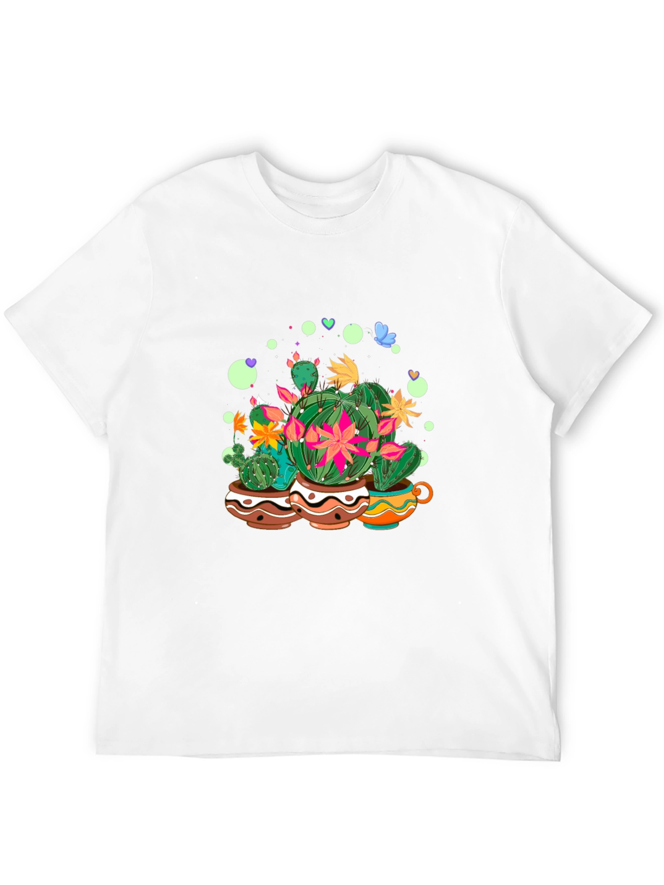 Cactus Garden Tee - Stylish Graphic Print