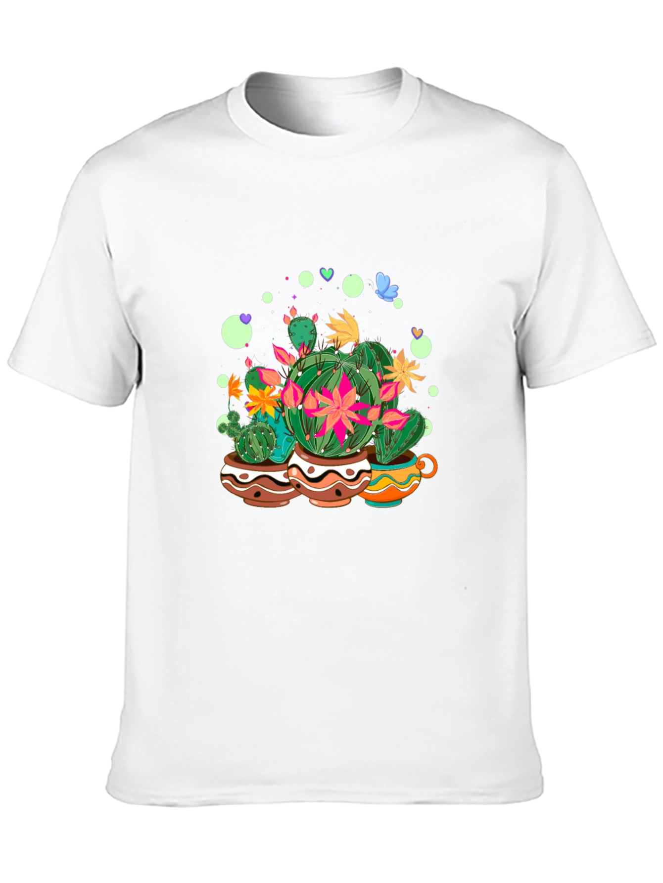 Cactus Garden Tee - Stylish Graphic Print
