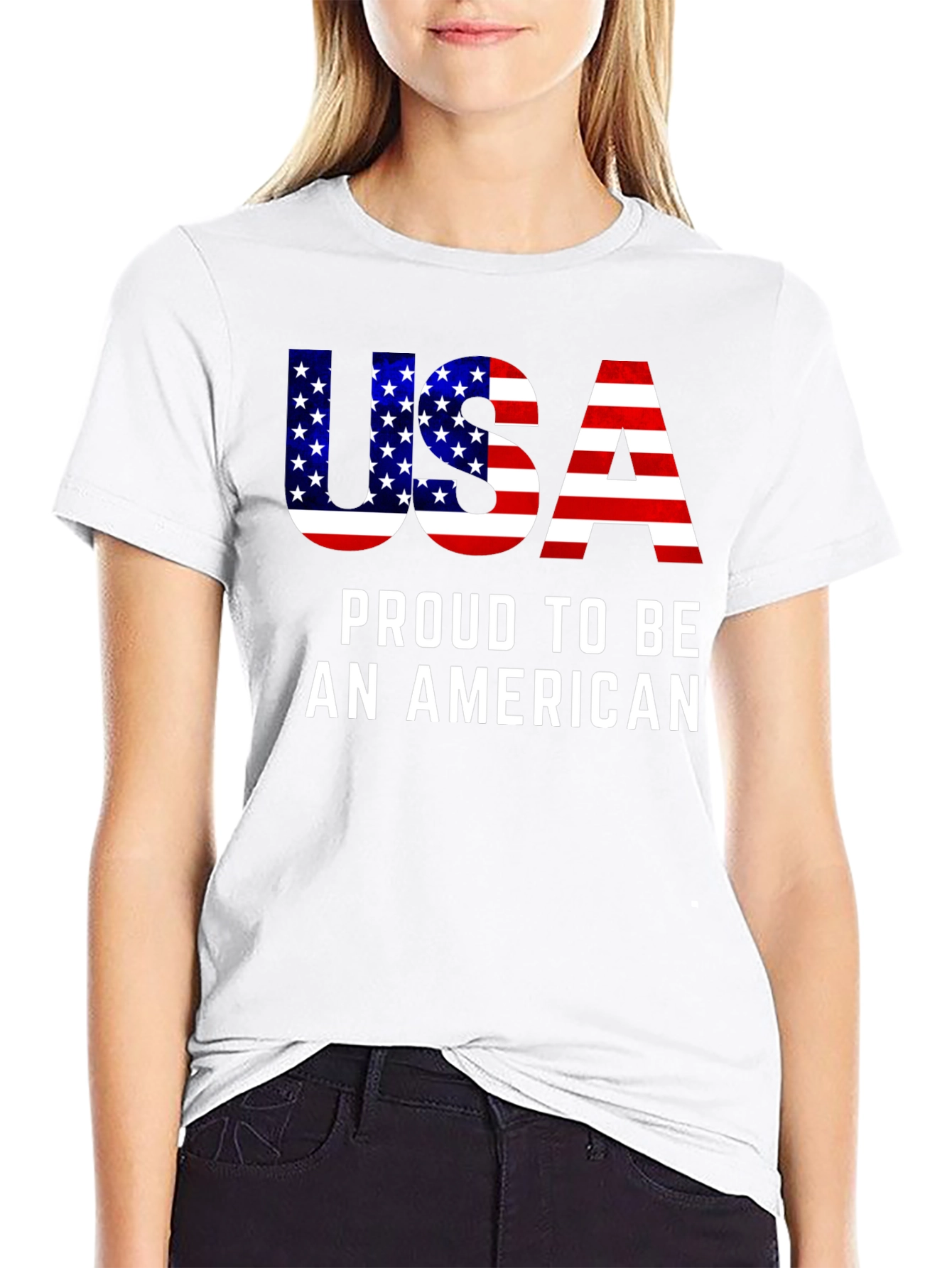 USA Proud American Flag T-Shirt