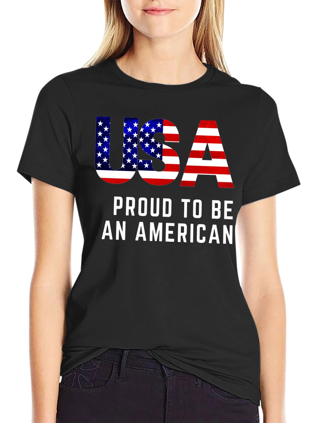 USA Proud American Flag T-Shirt