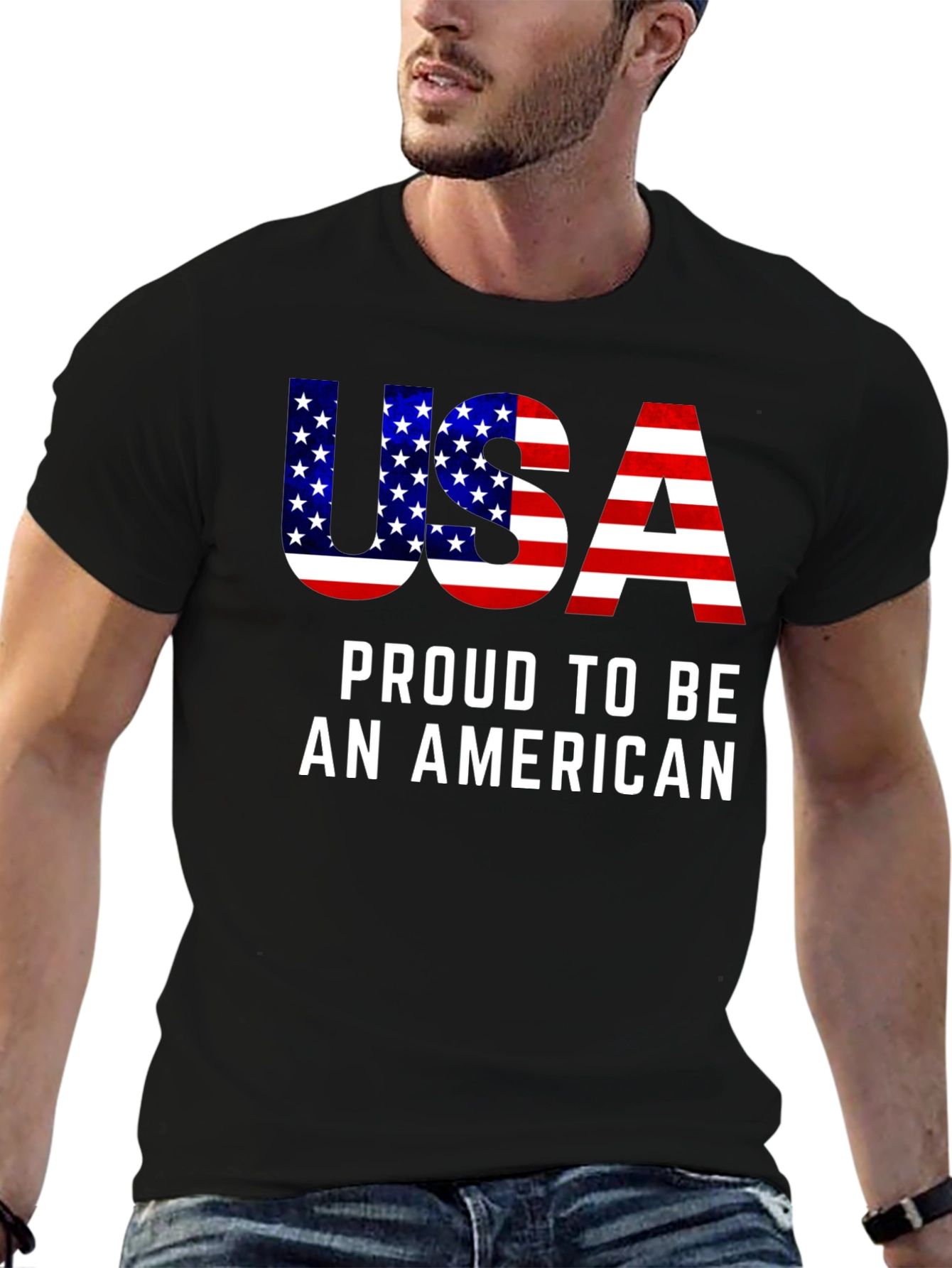 USA Proud American Flag T-Shirt