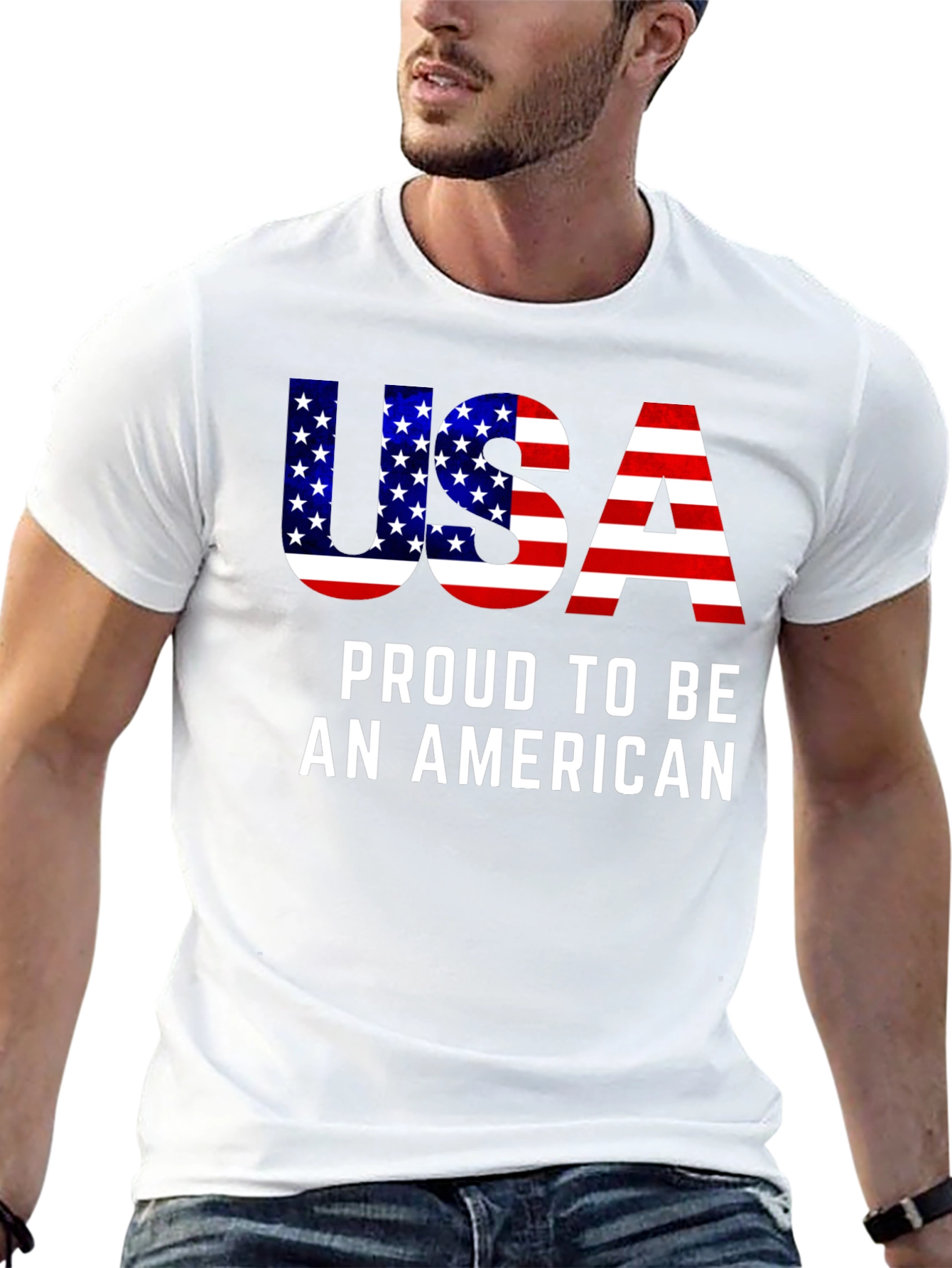 USA Proud American Flag T-Shirt
