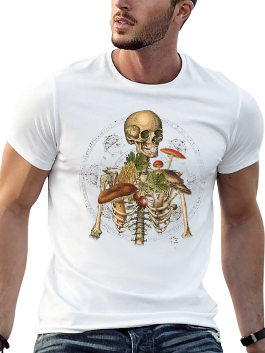 Skeleton & Mushroom T-Shirt