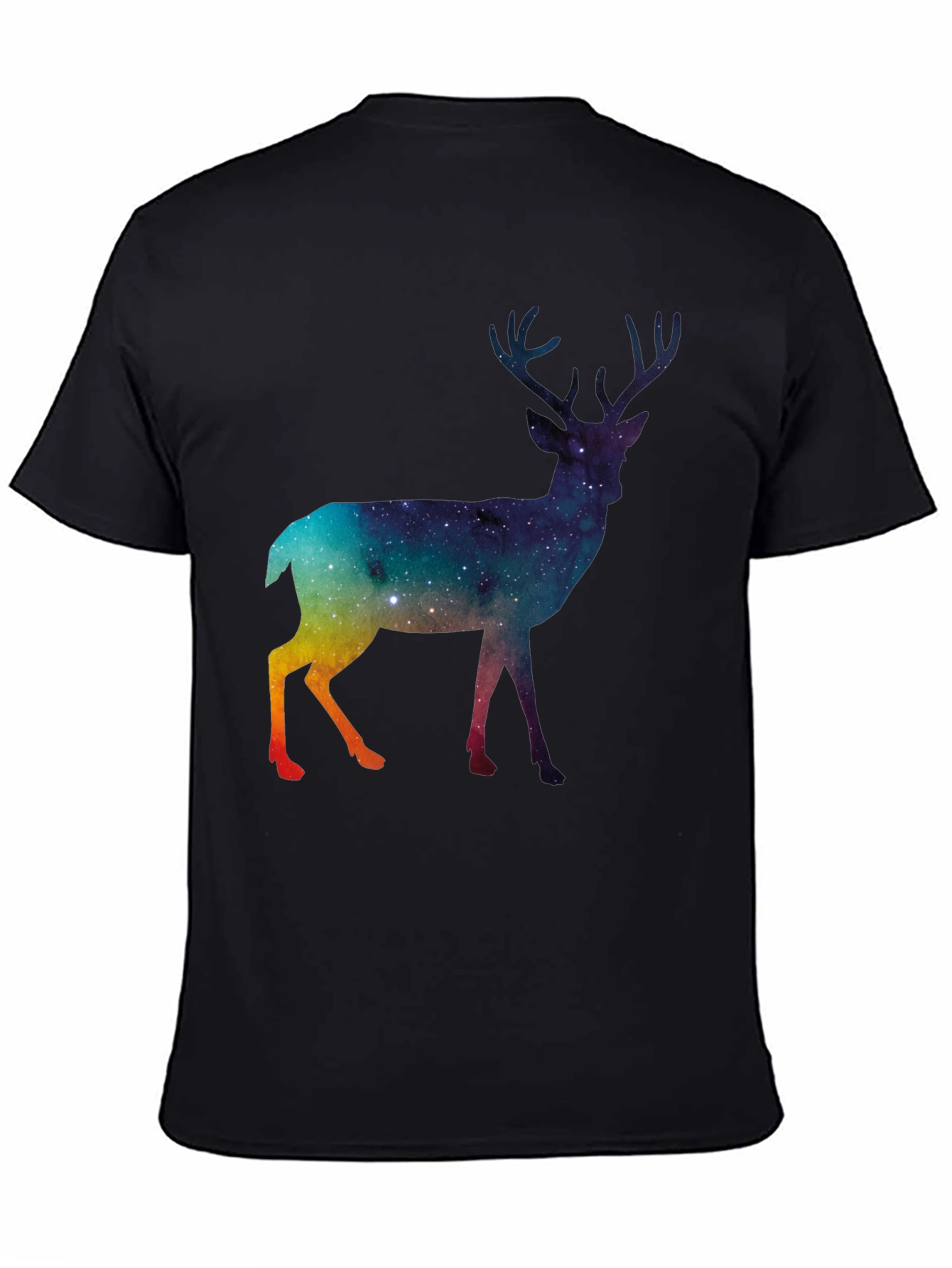 Galaxy Deer Graphic T-Shirt